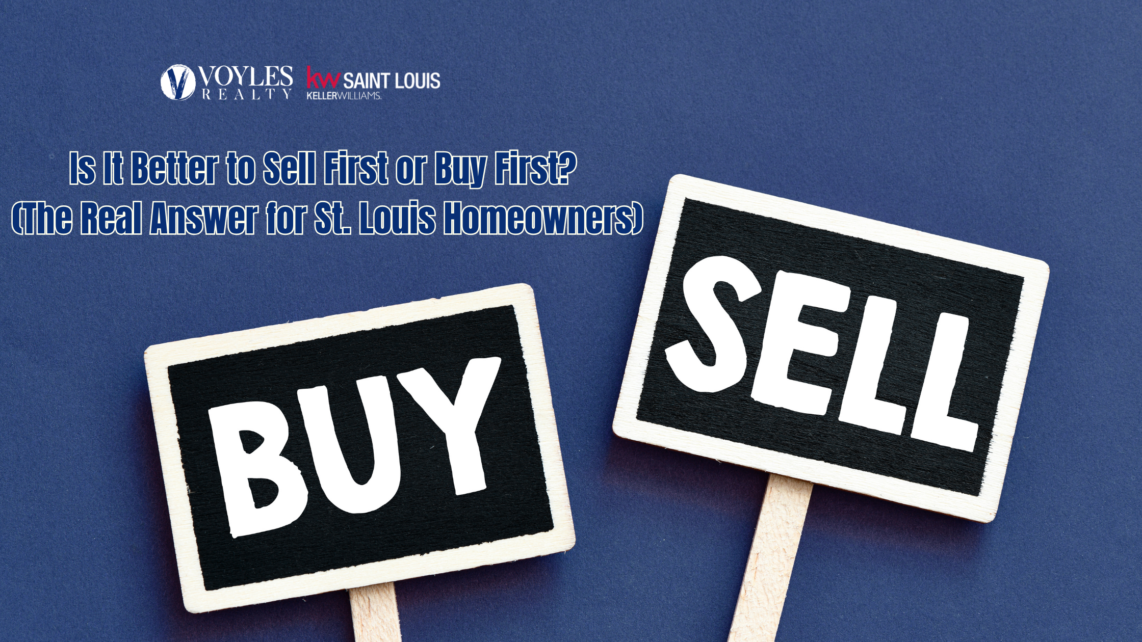 A blog banner for Voyles Realty featuring the headline 