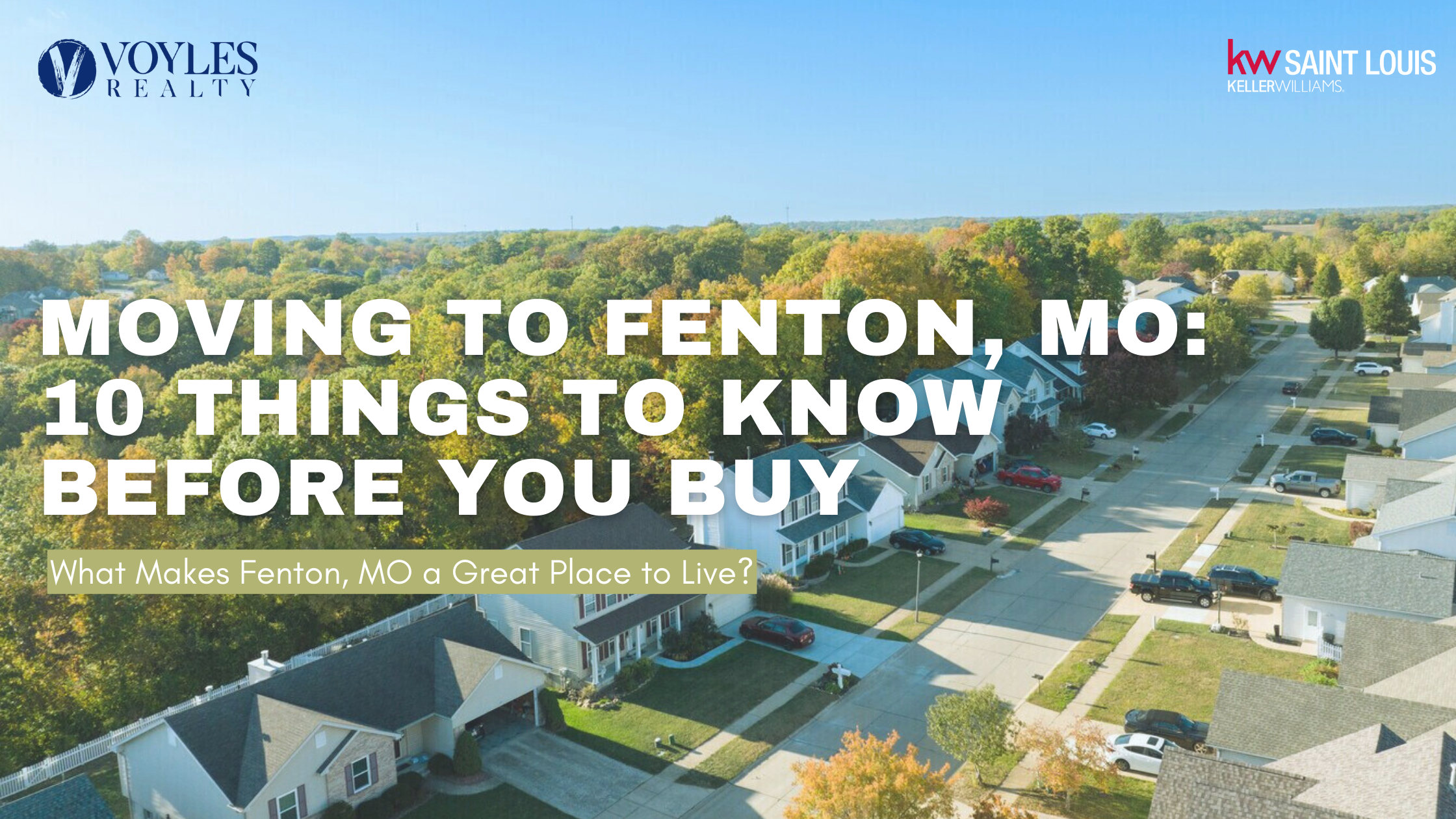 Moving to Fenton, MO: 10 Things to Know Before You Buy header image.