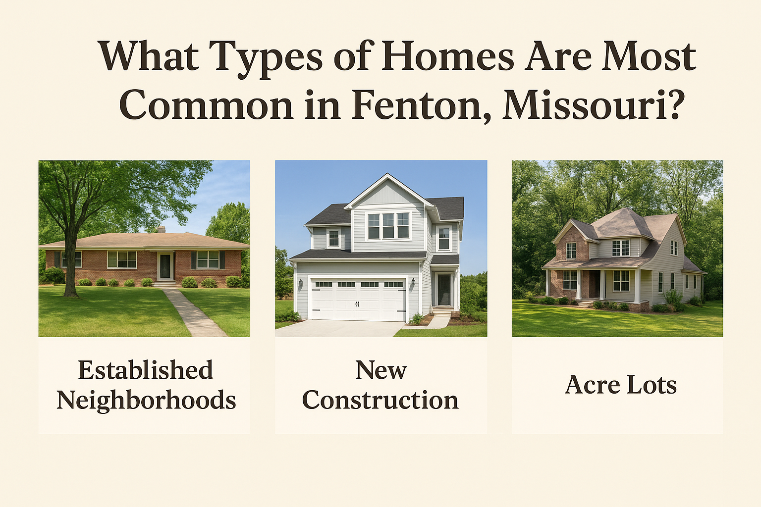 What Types of Homes Are Most Common in Fenton, Missouri? header image.