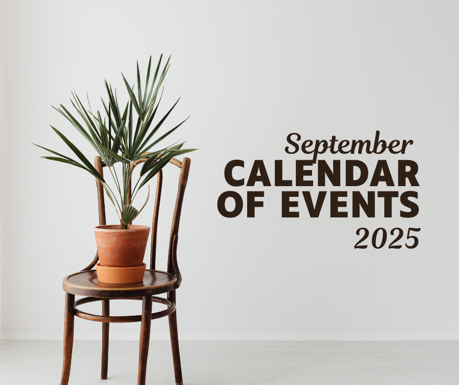 September 2025 Calendar of Events header image.