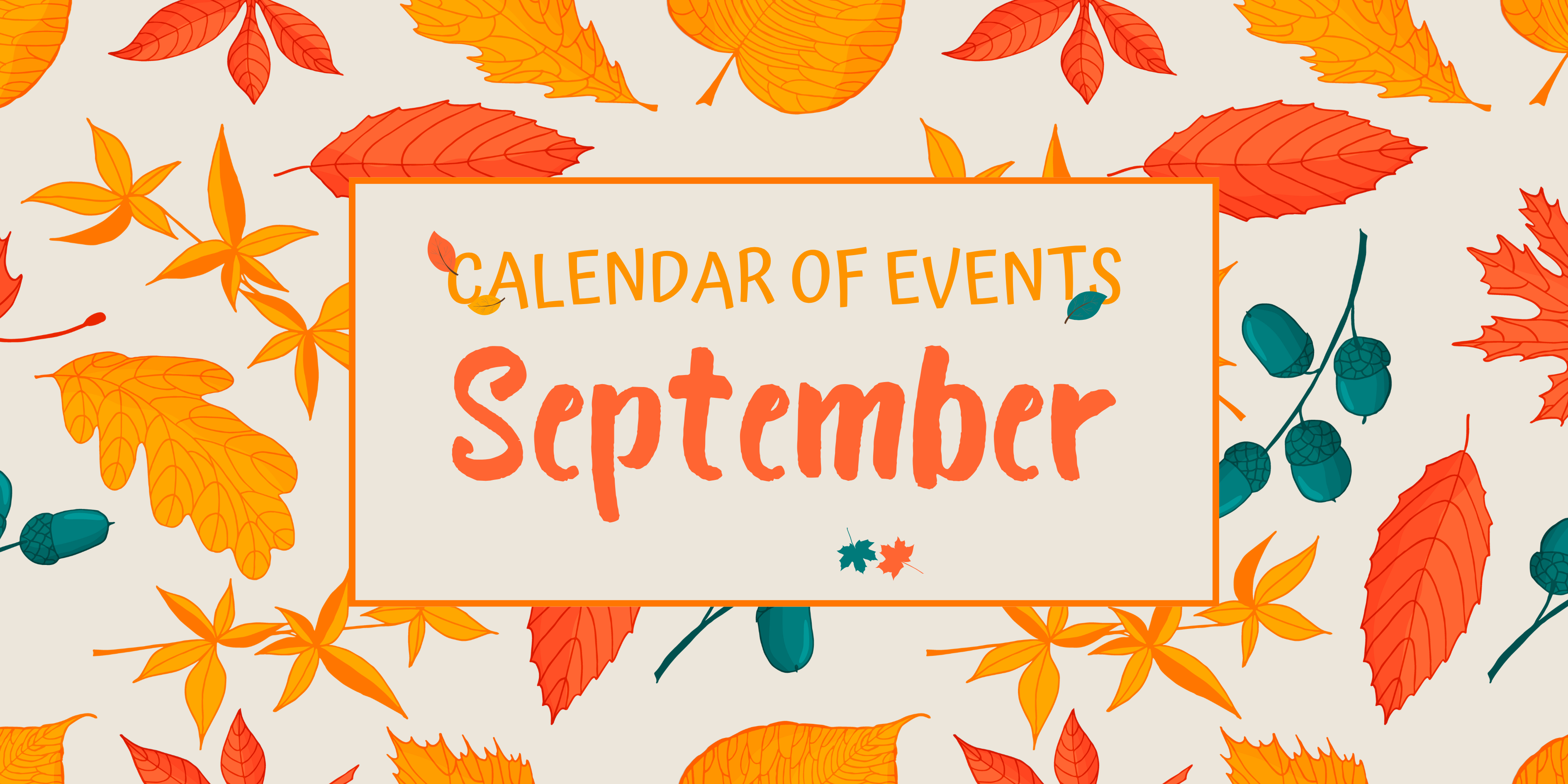 September 2026 Calendar of Events header image.