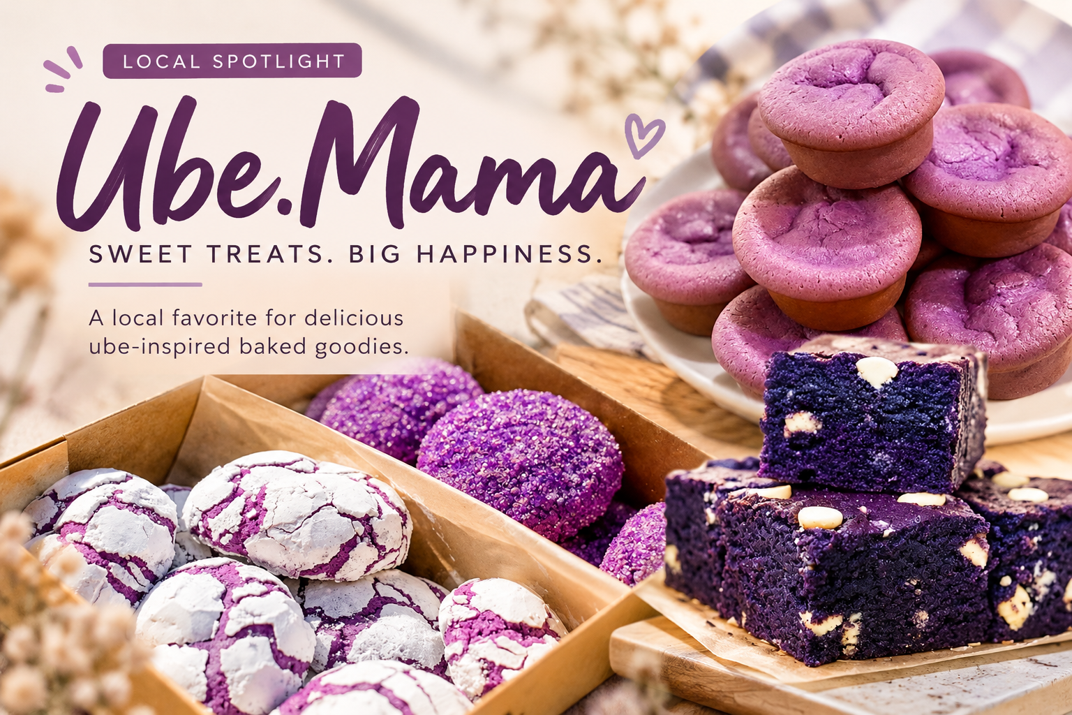 Sweet Spotlight: Discover Ube.Mama’s Ube-Inspired Baked Goodies header image.