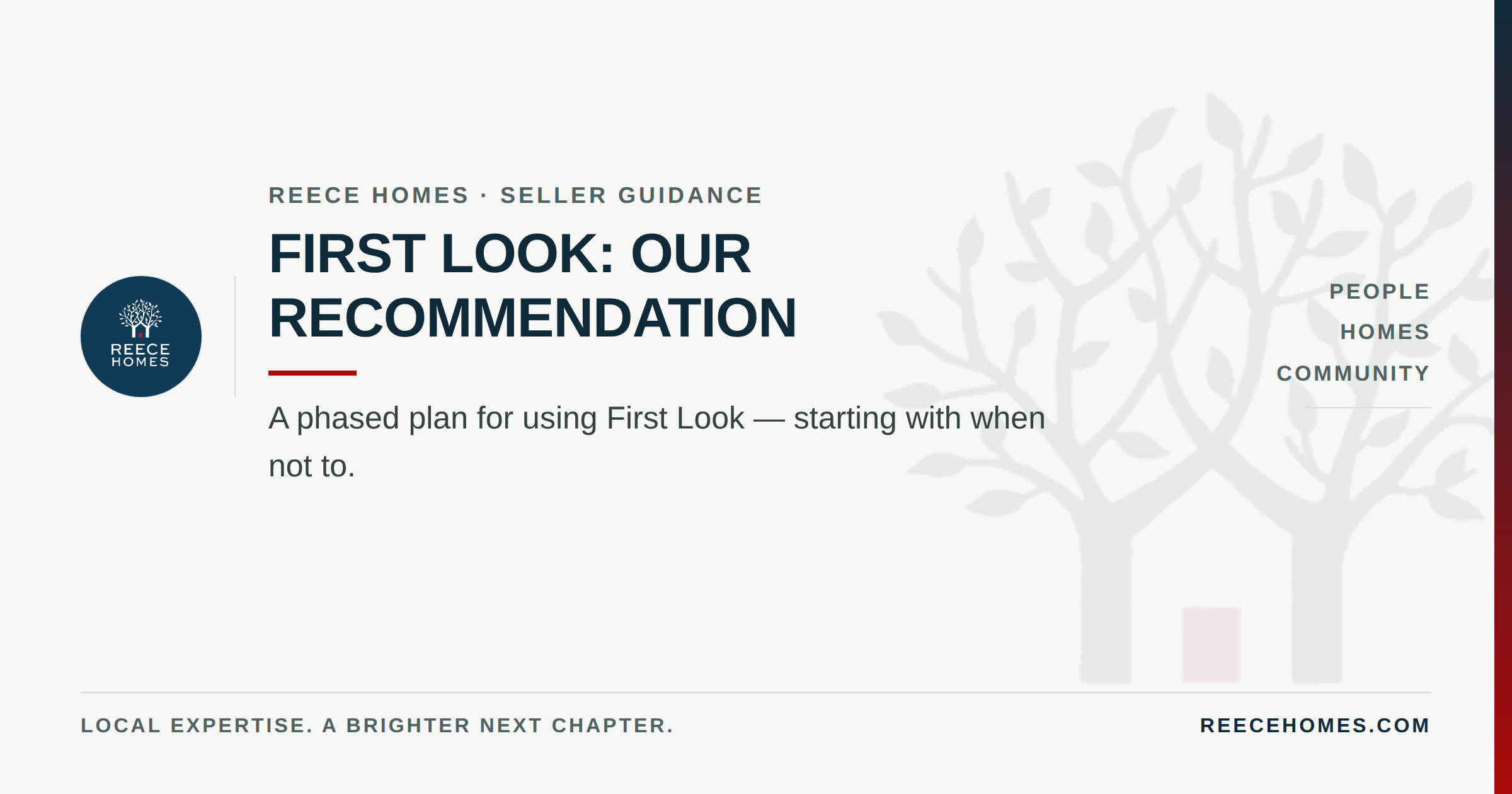 First Look: Our Recommendation for Sellers header image.