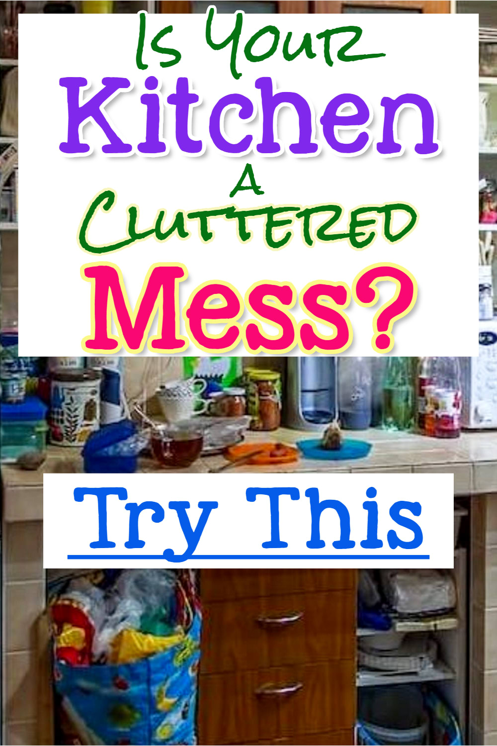 6 Decluttering Hacks for Your Kitchen header image.