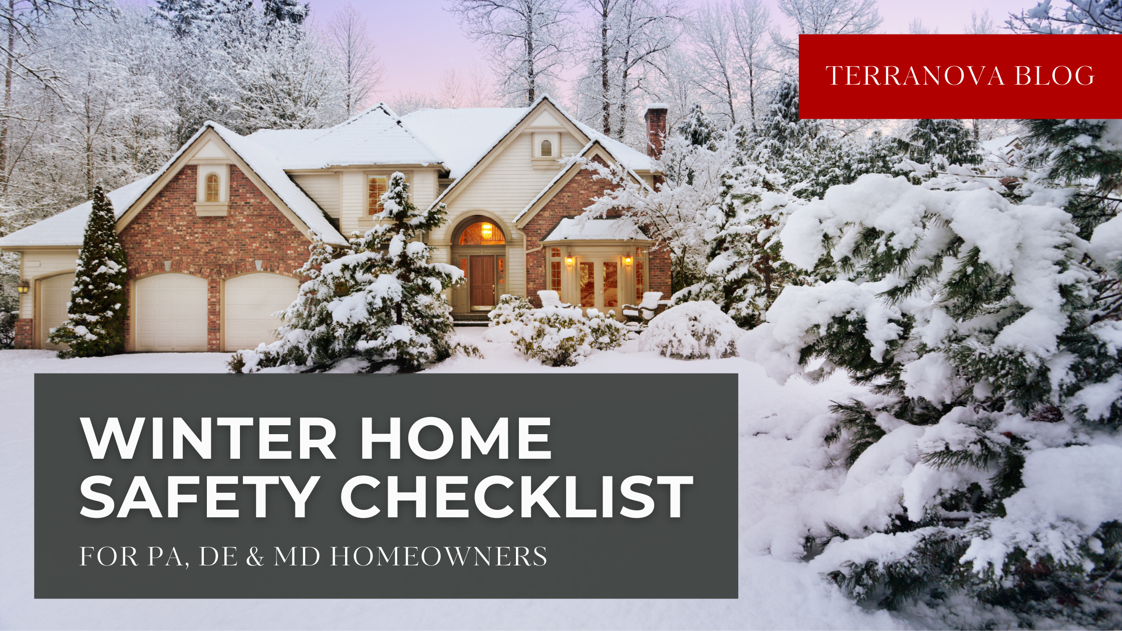 Luxury home during winter