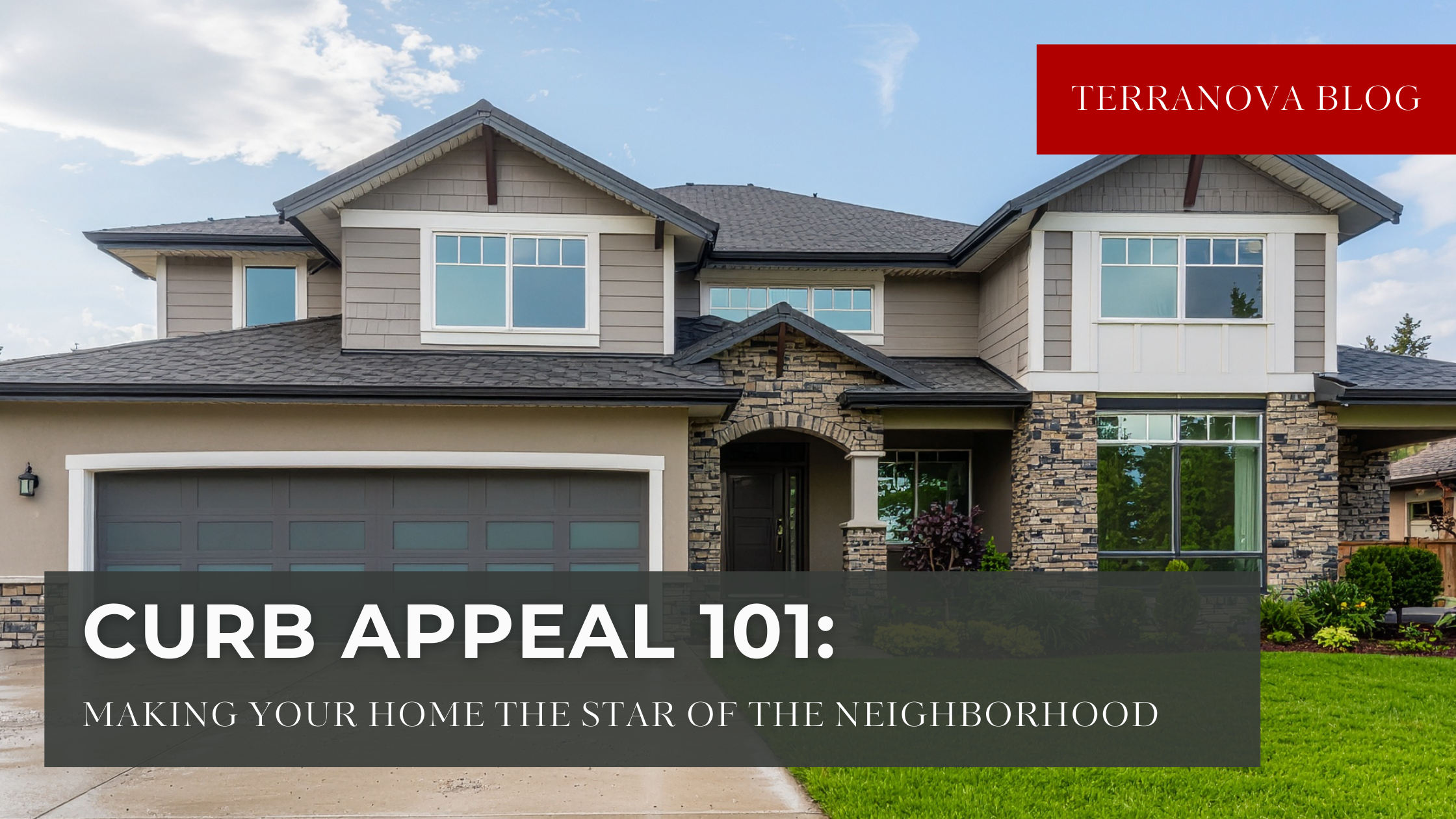 Curb Appeal - Luxury Home Springtime