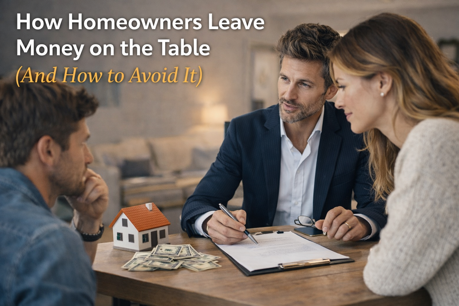 How Homeowners Leave Money on the Table When Selling (And How to Avoid It) header image.