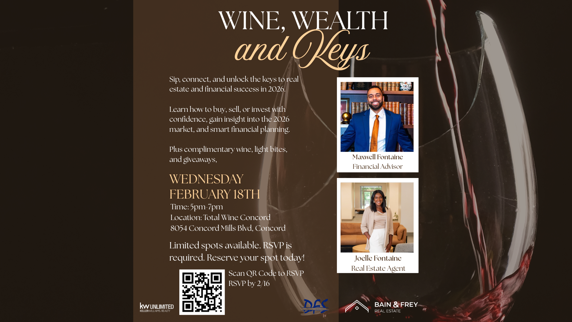 Unlocking Your Future: An Evening of Wine, Wealth, and Real Estate header image.
