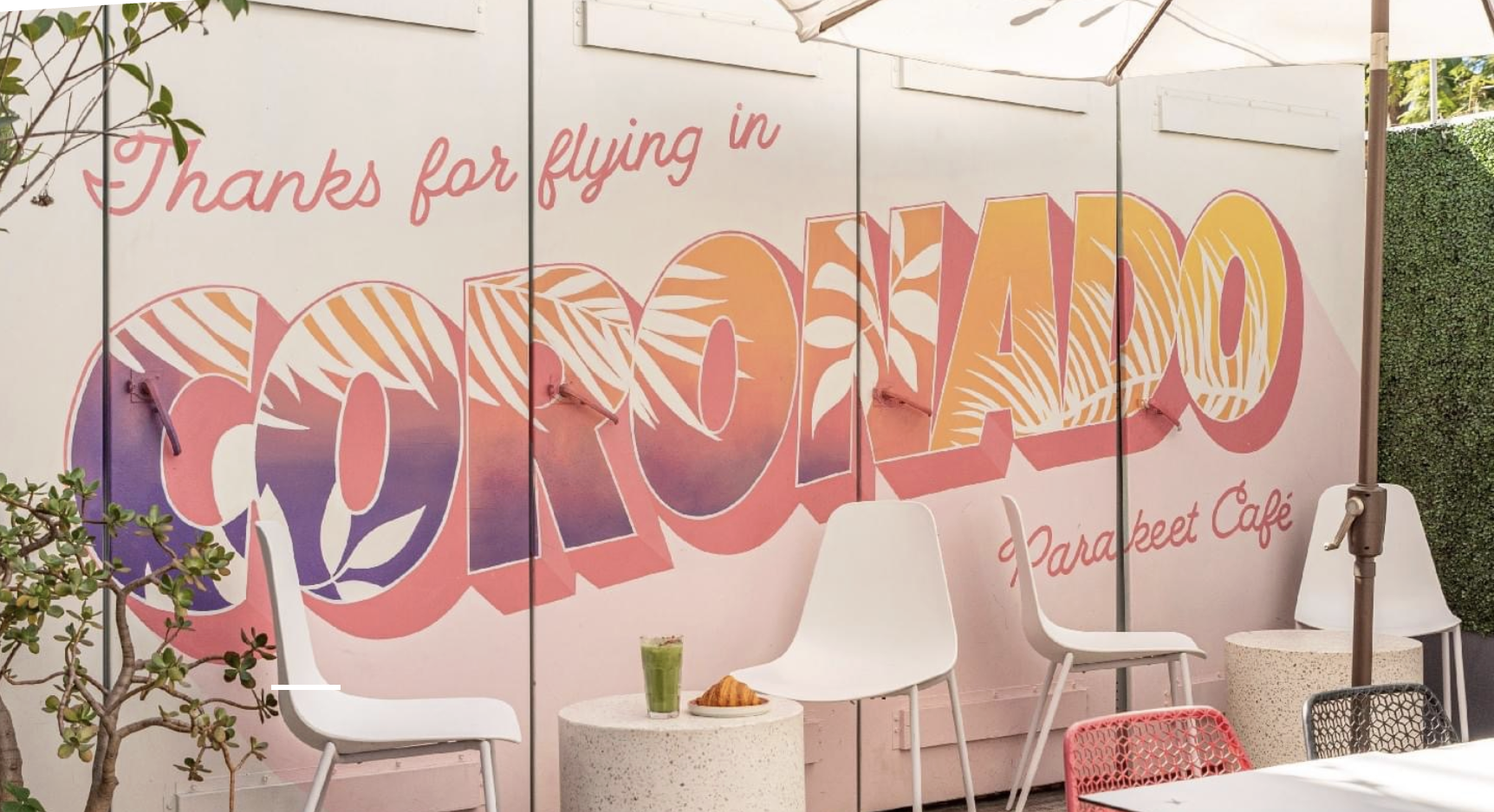 Sign at Parakeet Cafe that reads 