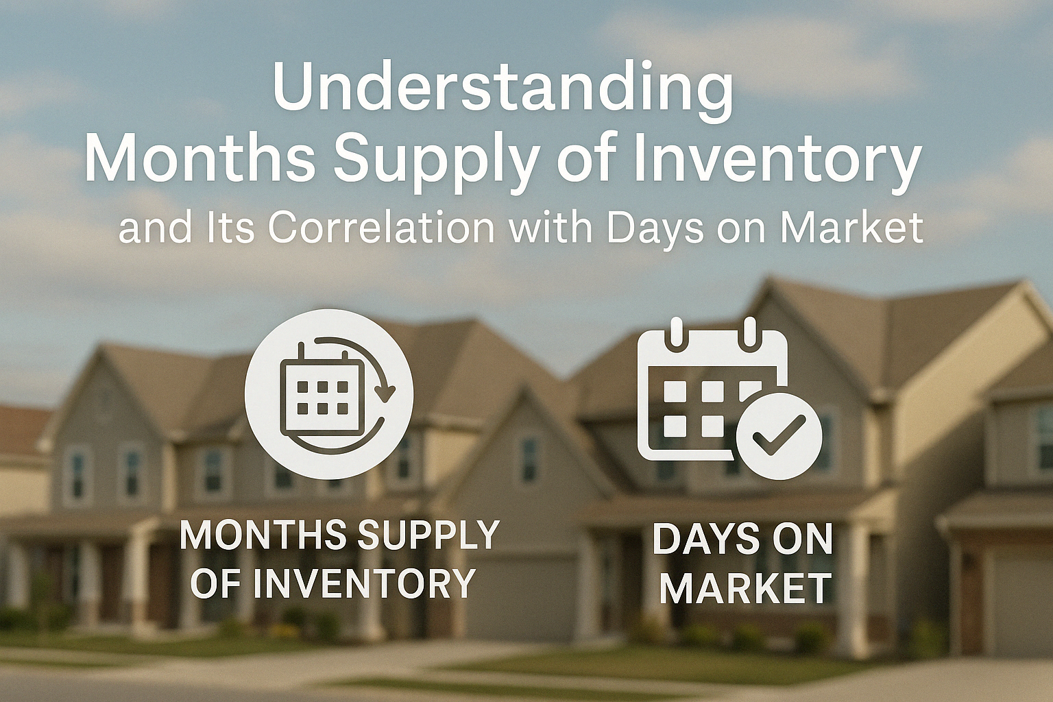 Months Supply and Days On Market Explained header image.