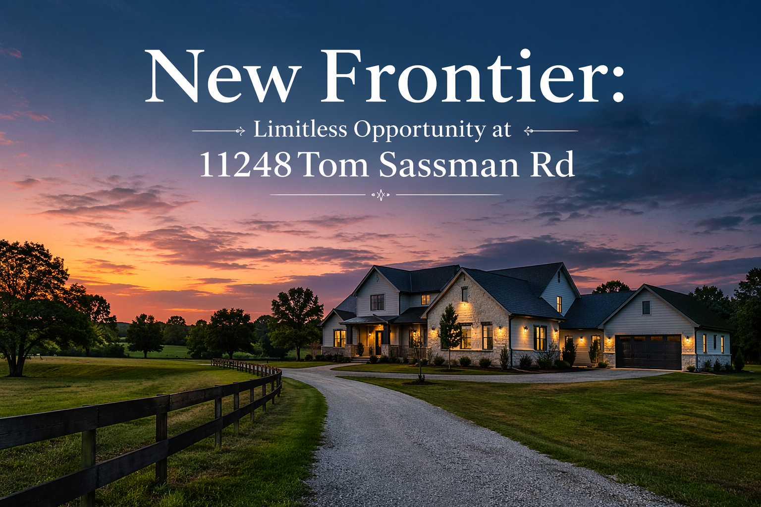 Limitless Opportunity at 11248 Tom Sassman Rd | Byrne Real Estate Group header image.