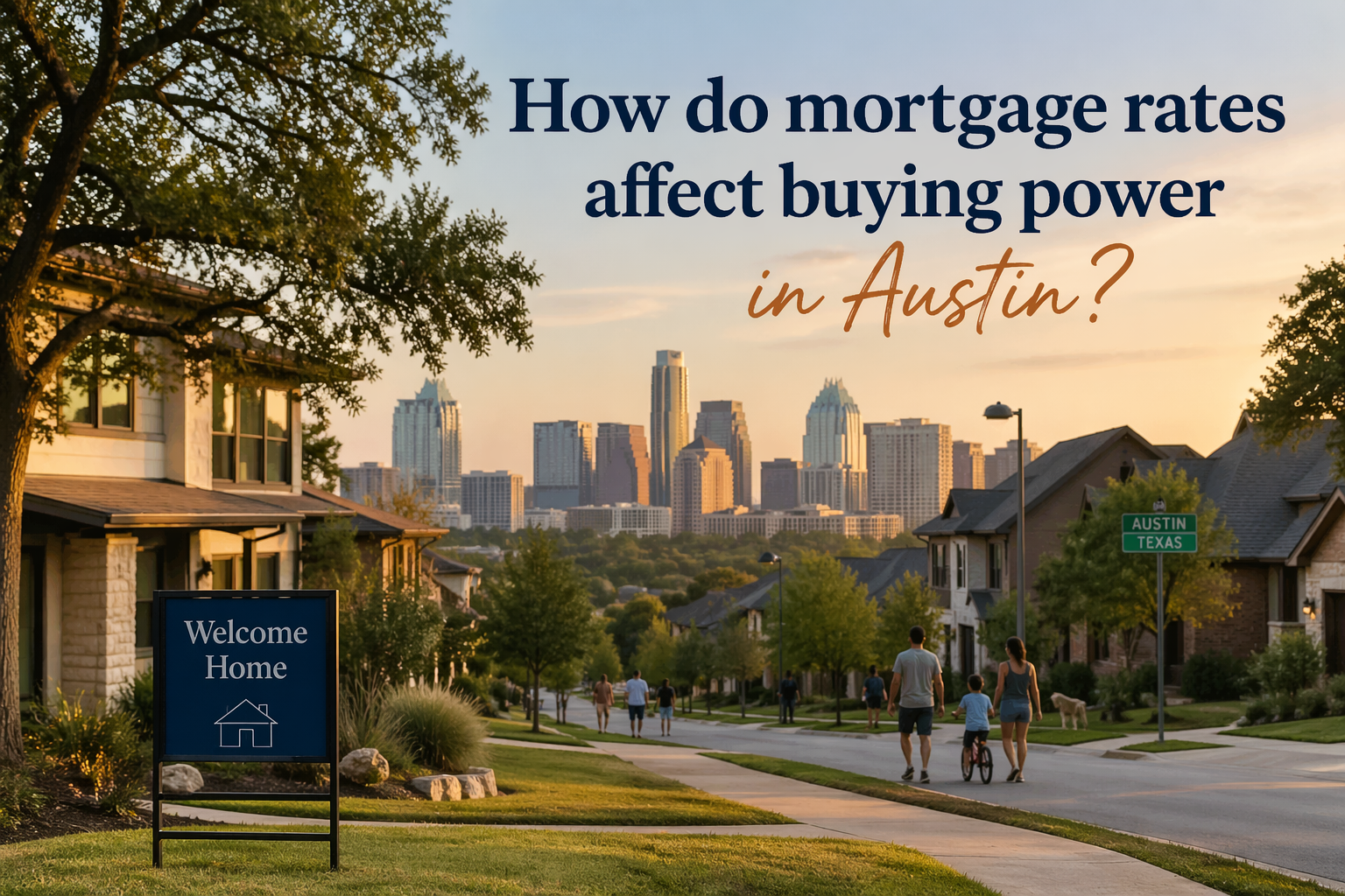 How do mortgage rates affect buying power in Austin? header image.