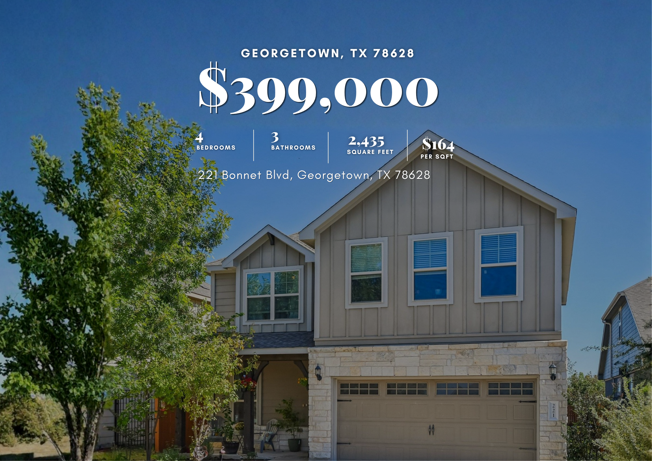 The $399K Unicorn: Why 221 Bonnet Blvd is the Best Value in Georgetown Today header image.