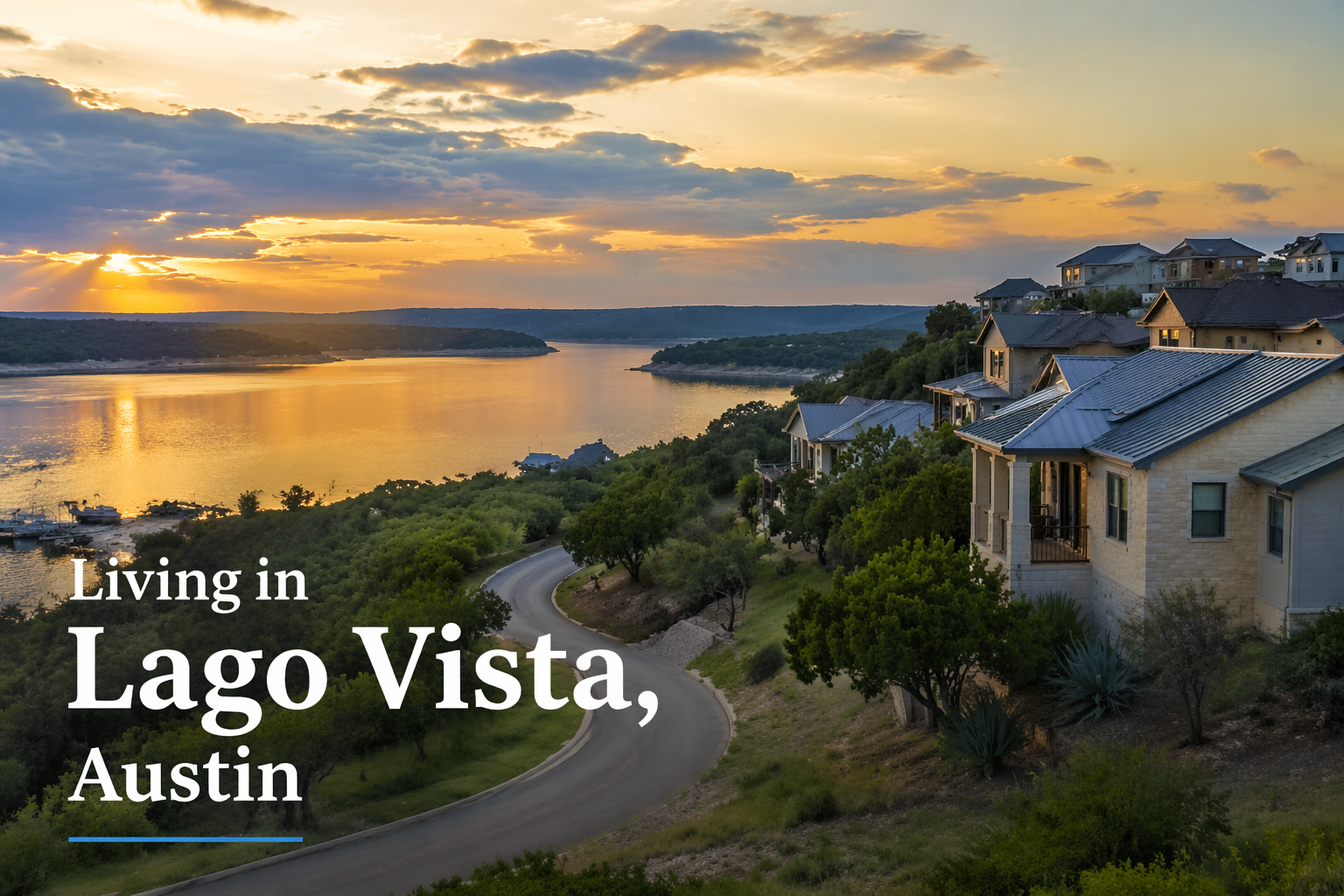 Living in Lago Vista, Austin: The Complete 2026 Guide | Byrne Real Estate Group header image.