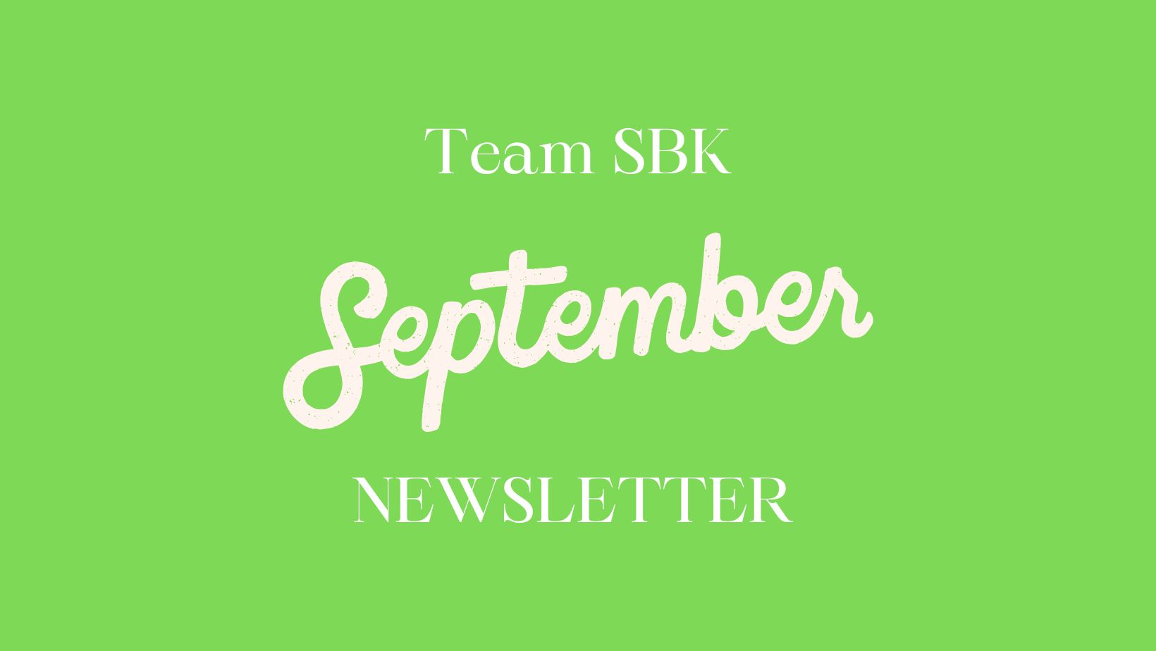 September Newsletter header image.