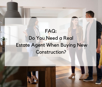 Couple meeting with buyer’s agent to discuss price, terms, and builder incentives for a new home