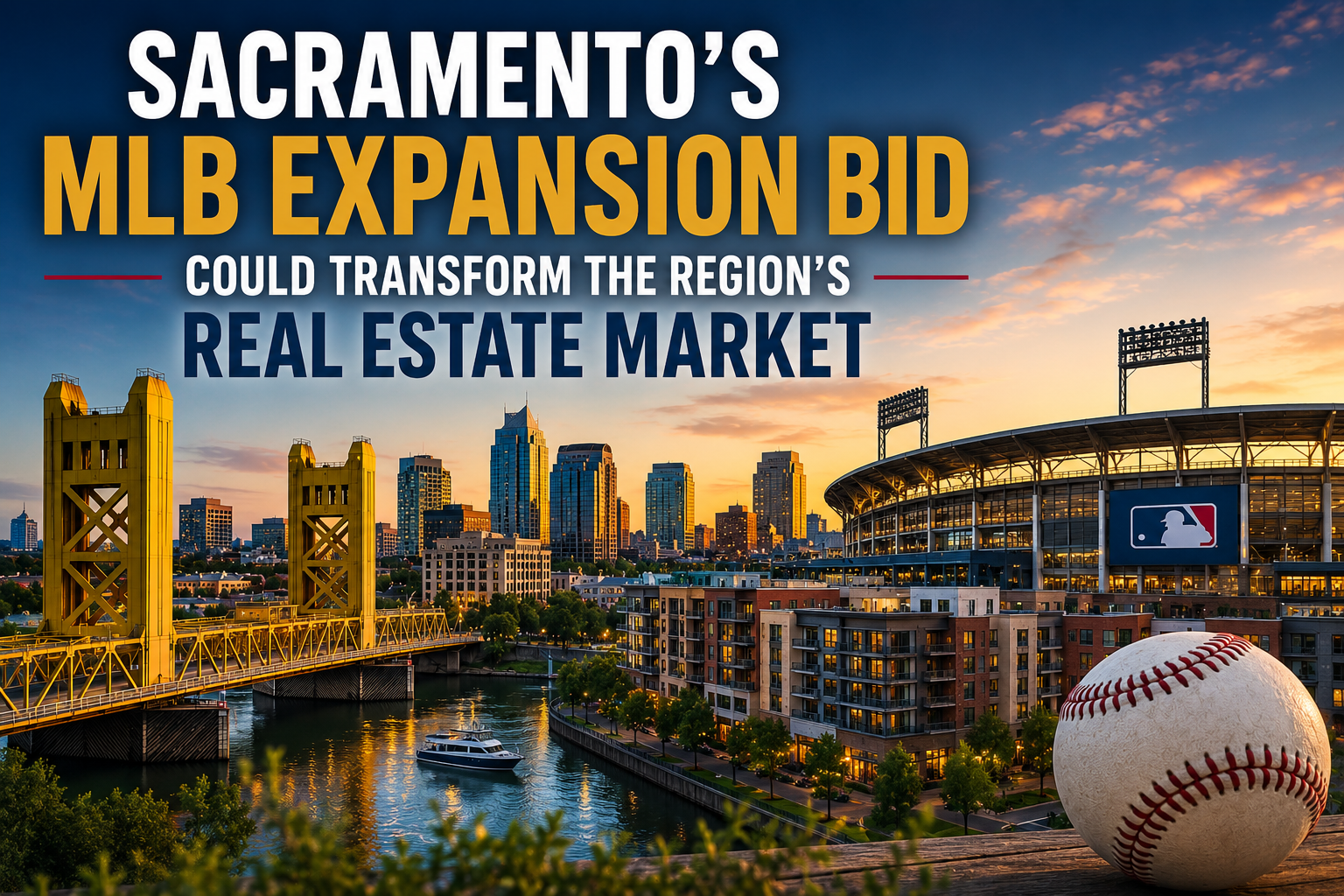 Sacramento's MLB Expansion Bid Could Transform the Region's Real Estate Market header image.