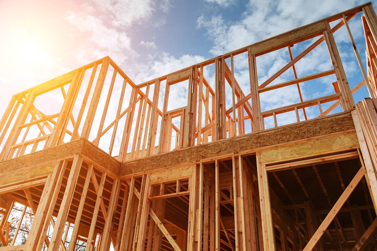 New single-family home construction in a Sacramento-area suburb