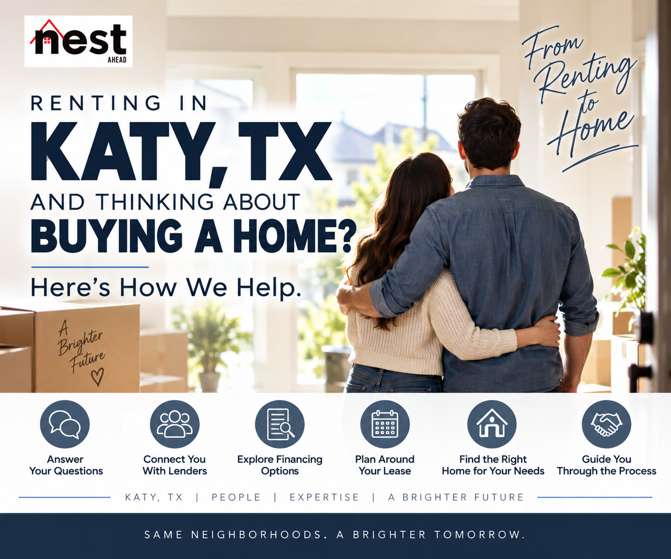 Katy, TX renters thinking about buying a home and how a local REALTOR® can help with the homebuying process