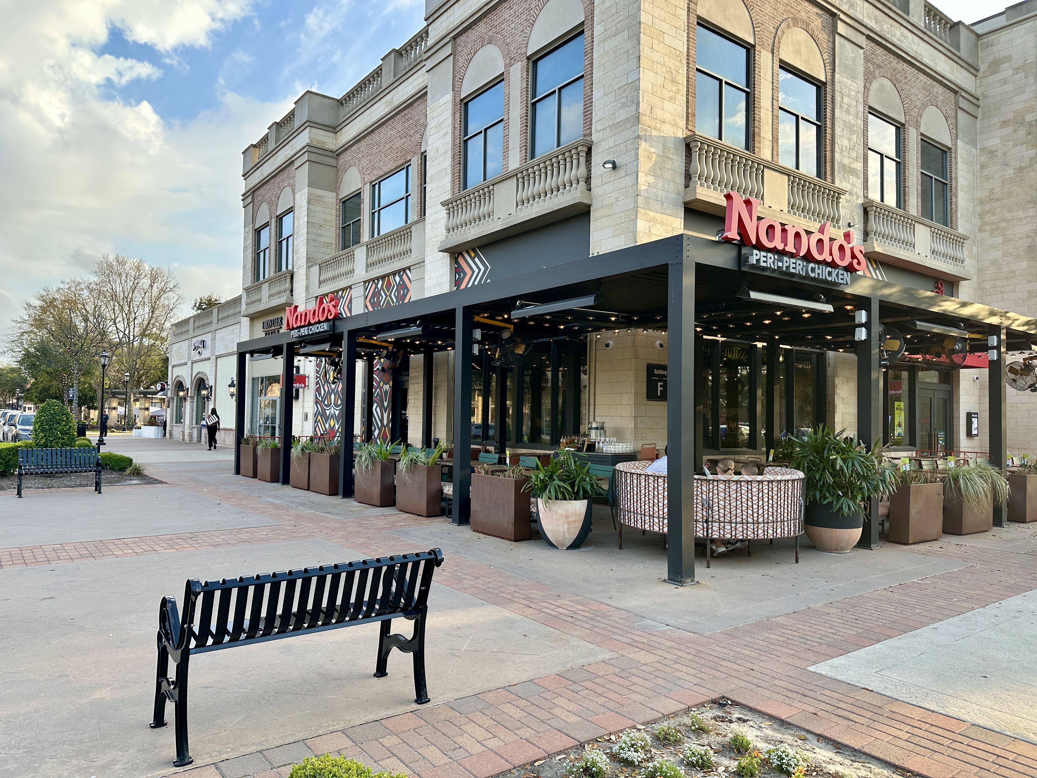 Restaurants and retail stores at LaCenterra at Cinco Ranch in Katy TX