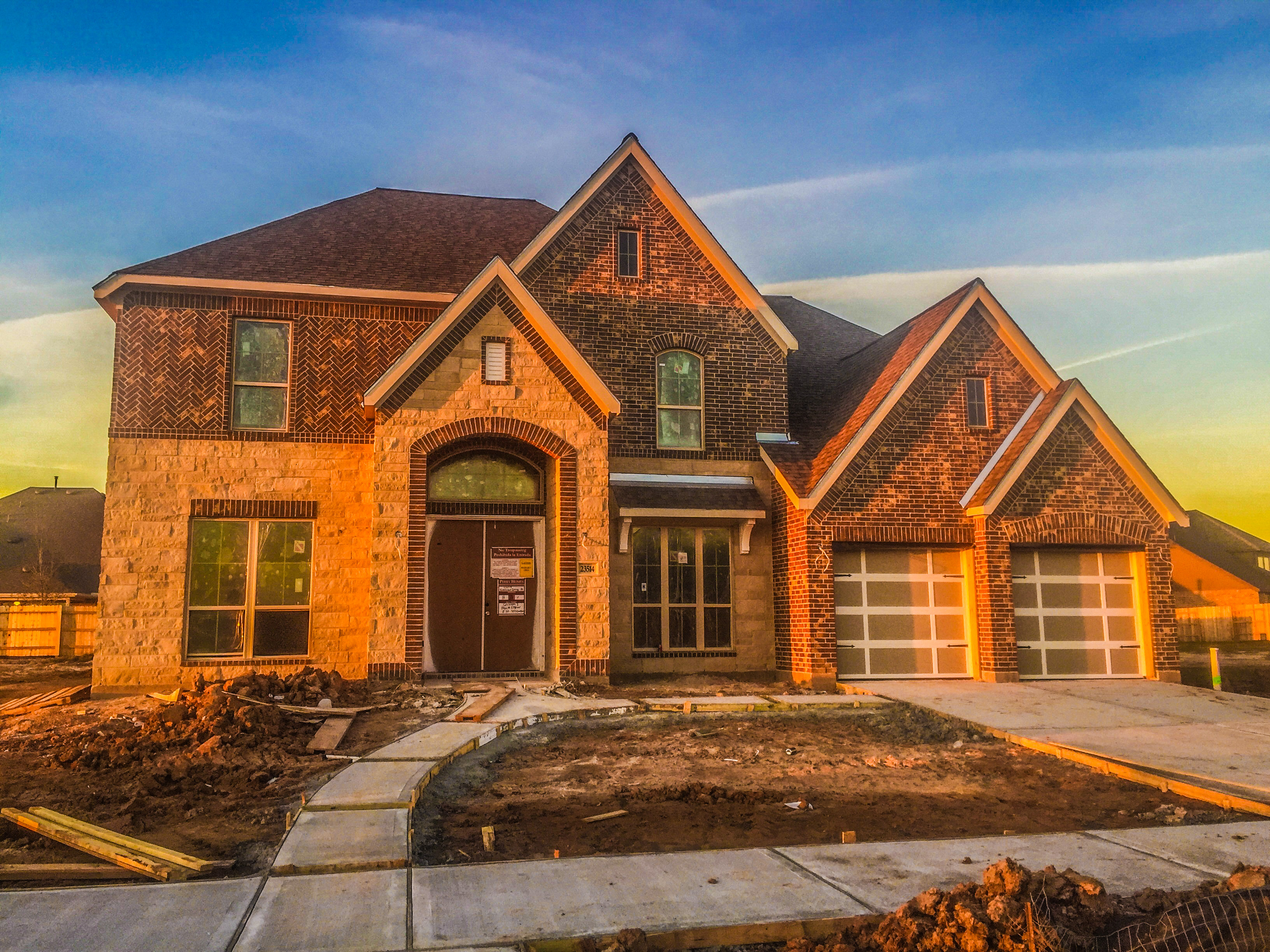 First time home buyer reviewing home purchase details in Katy, TX