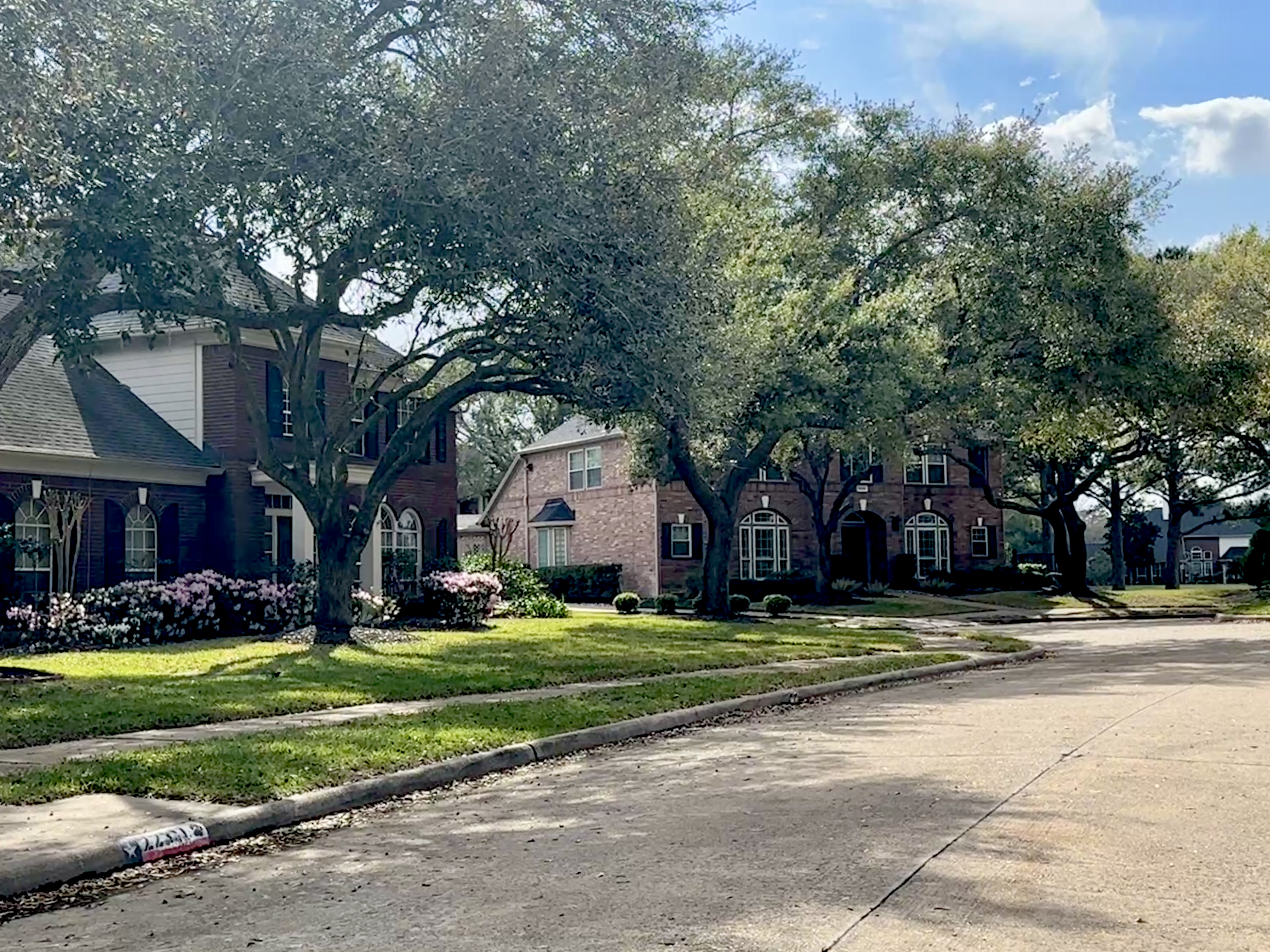 Original photo of homes in a Katy neighborhood illustrating why property taxes are an important consideration for buyers.
