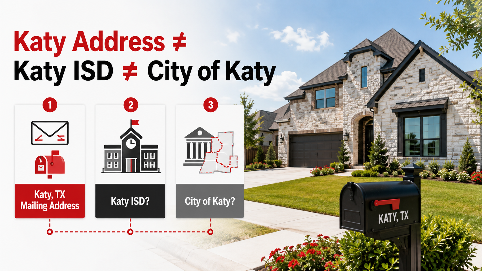 Katy Address Doesn't Mean Katy ISD or City of Katy