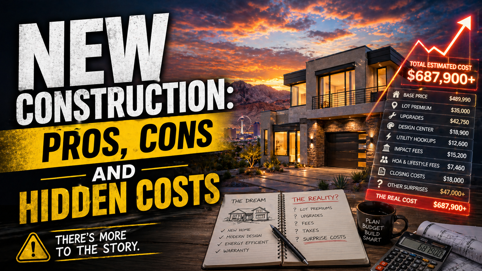 🏗️ New Construction Homes in Las Vegas: Pros, Cons & Hidden Costs (2026 Guide) header image.