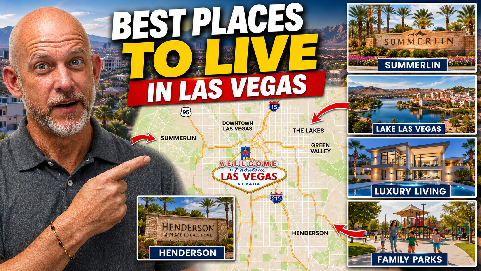 Best Places to Live in Las Vegas (2026 Guide) header image.