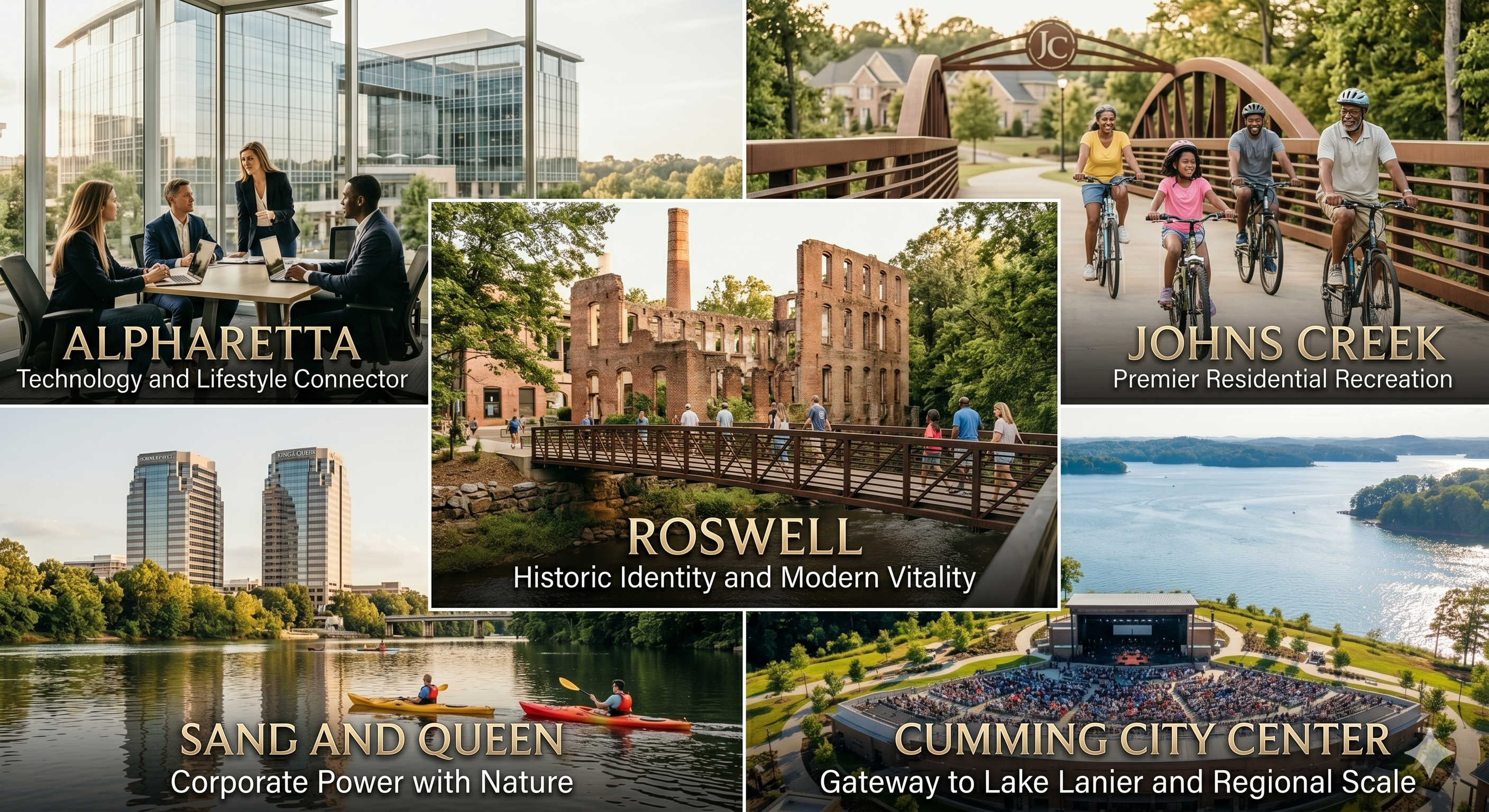 Community Spotlight: Alpharetta, Johns Creek, Roswell, Sandy Springs & Cumming – What Makes Them Thrive header image.