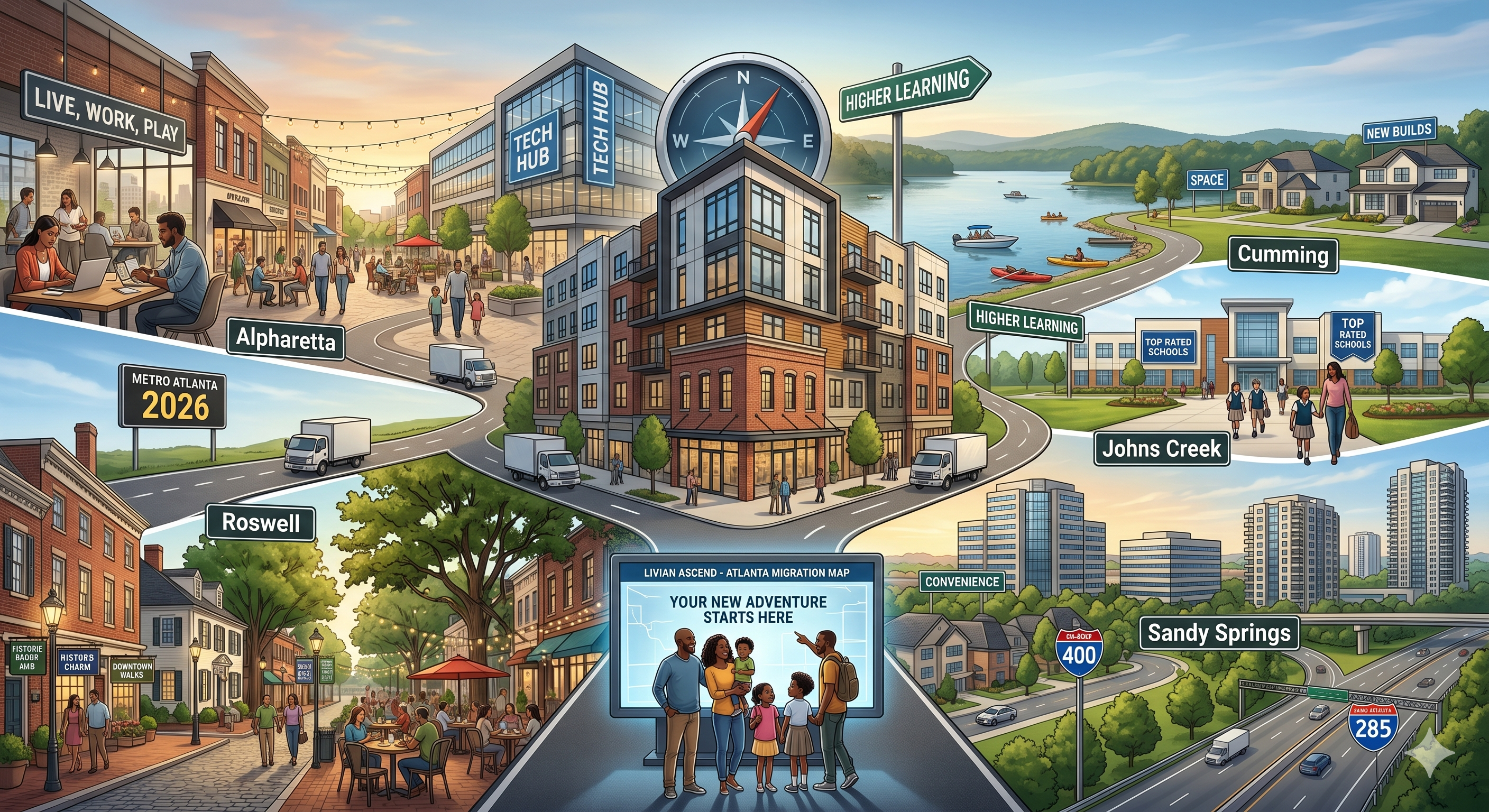 Where People Actually Want to Move in Metro Atlanta (2026 Migration Trends) header image.
