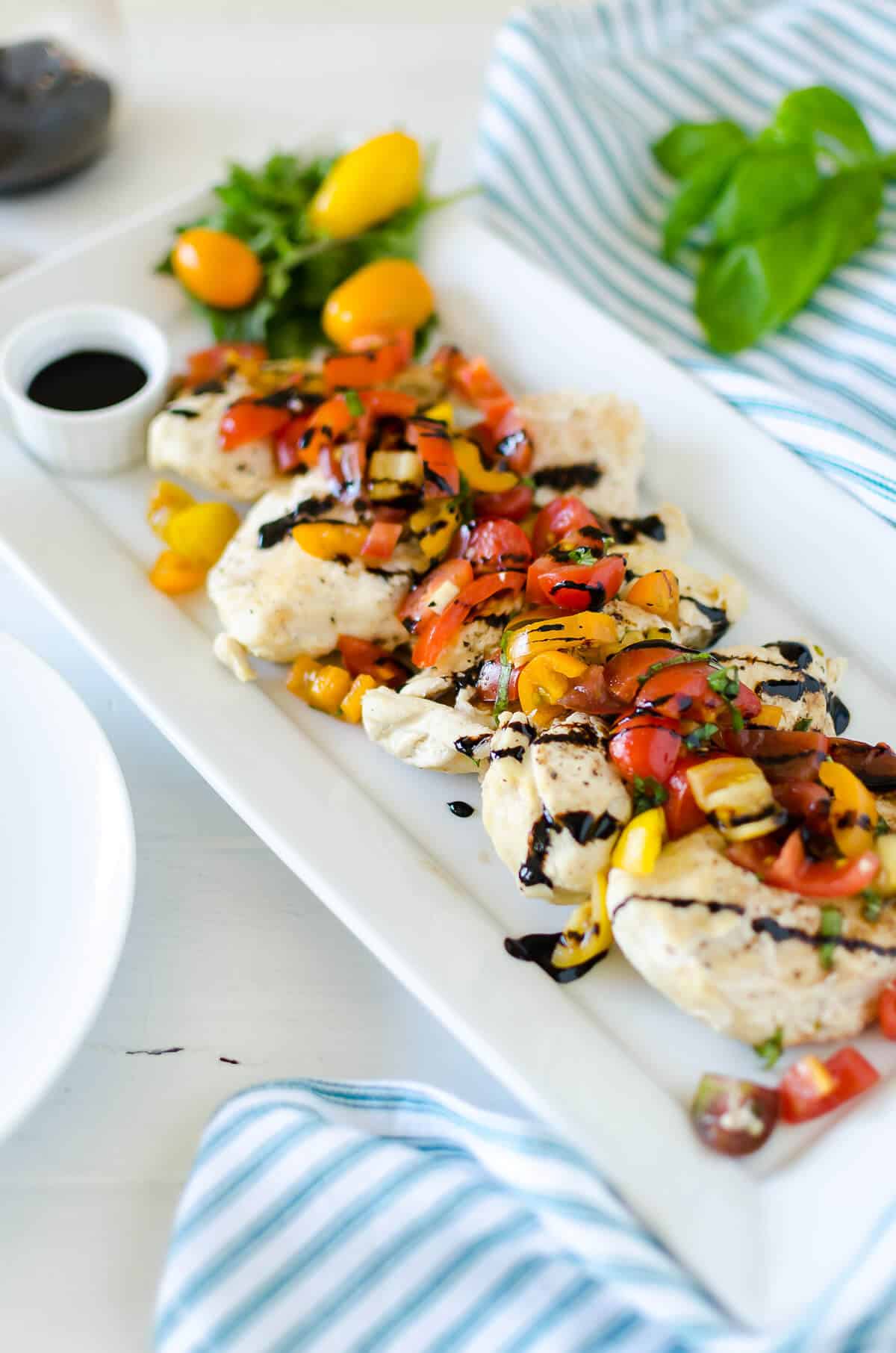 March Recipe Of The Month: Instant Pot Chicken Bruschetta header image.