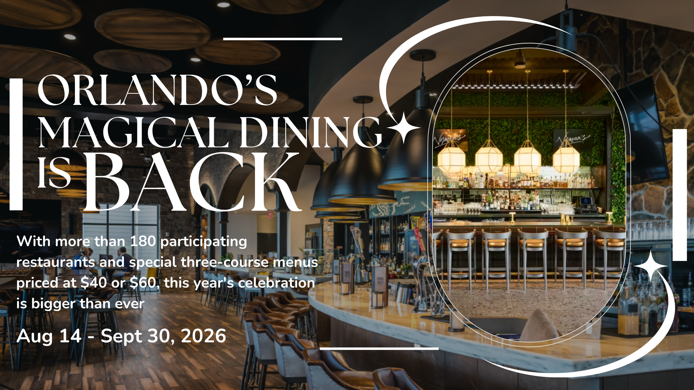 Orlando’s Magical Dining Is Back: A Food Lover’s Guide to the 2026 Celebration header image.