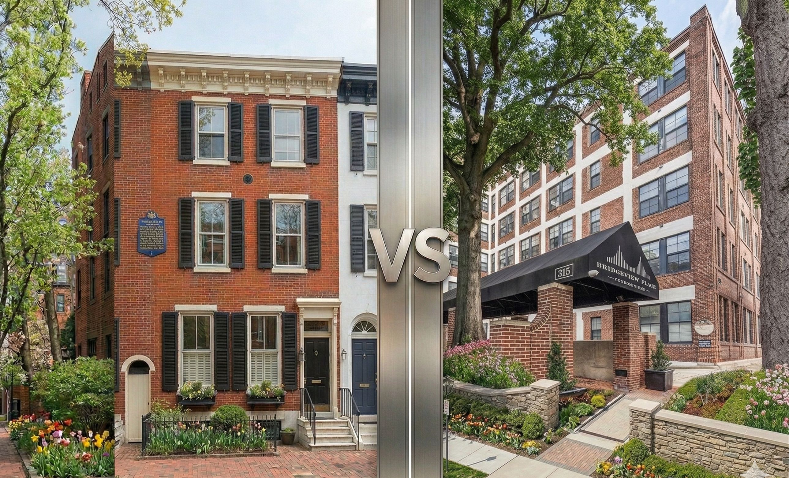 Townhouse vs. Condo in Philadelphia