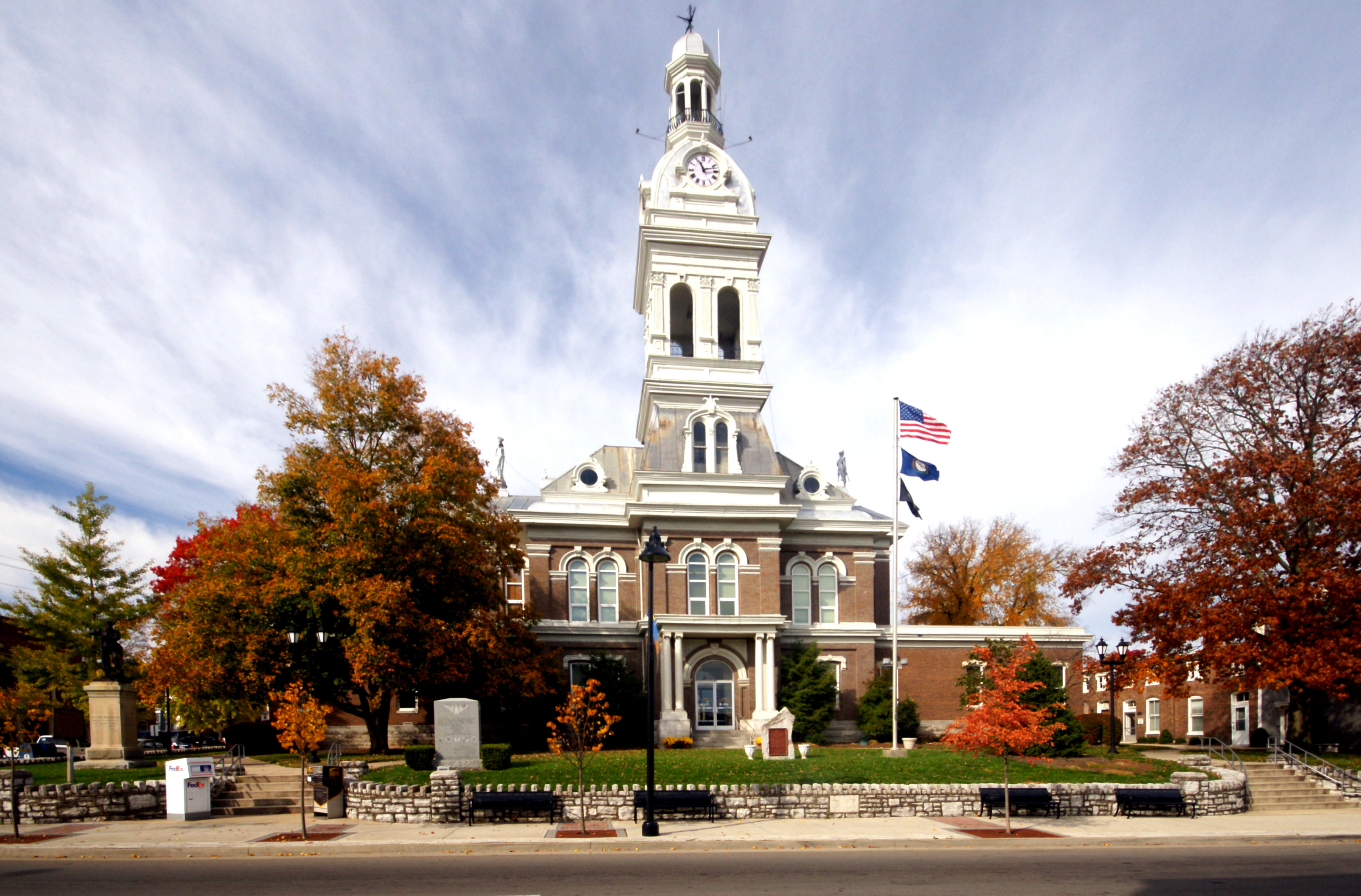 Jessamine County Courthouse in downtown Nicholasville, Kentucky