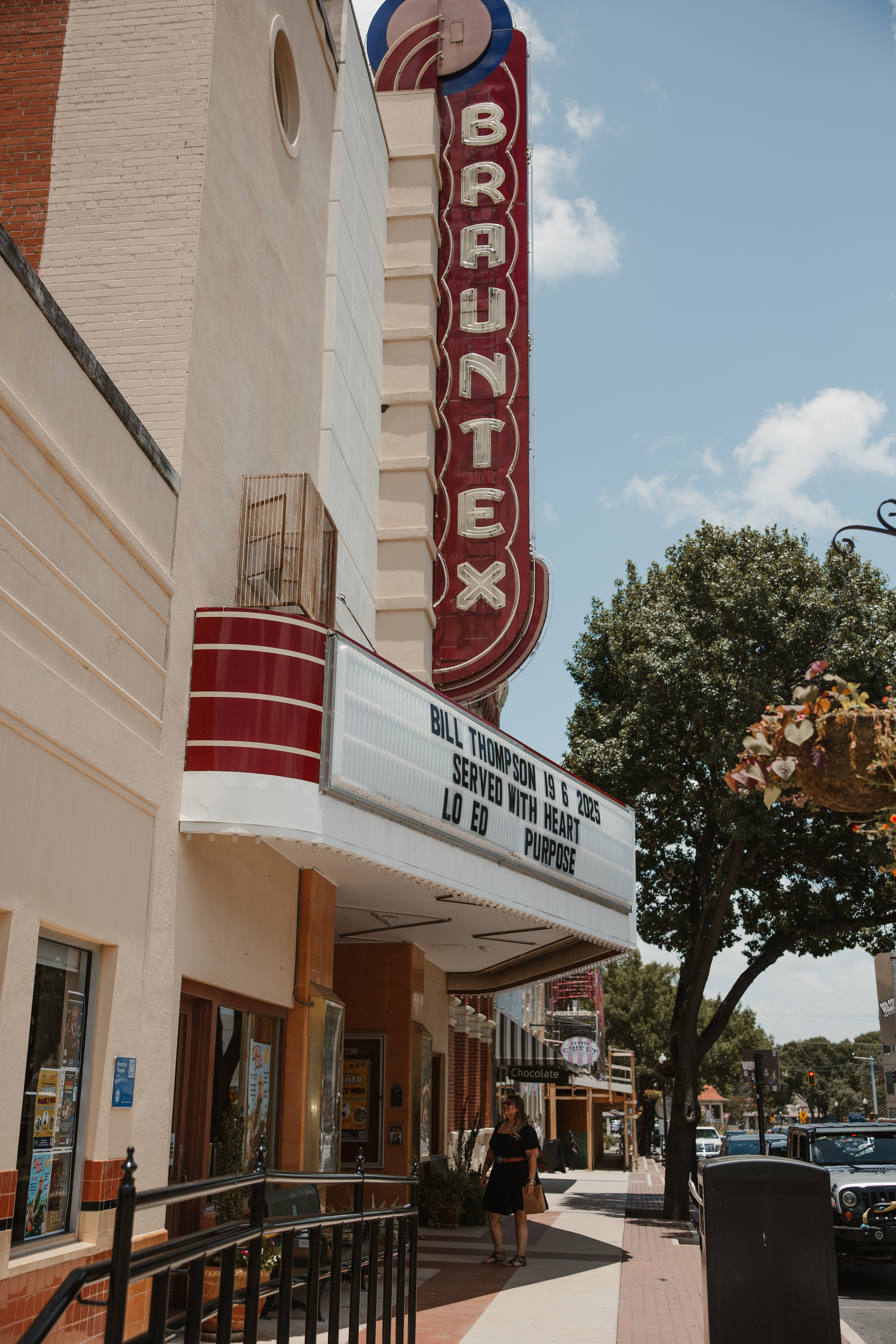 The Brauntex theater in New Braunfels, Texas