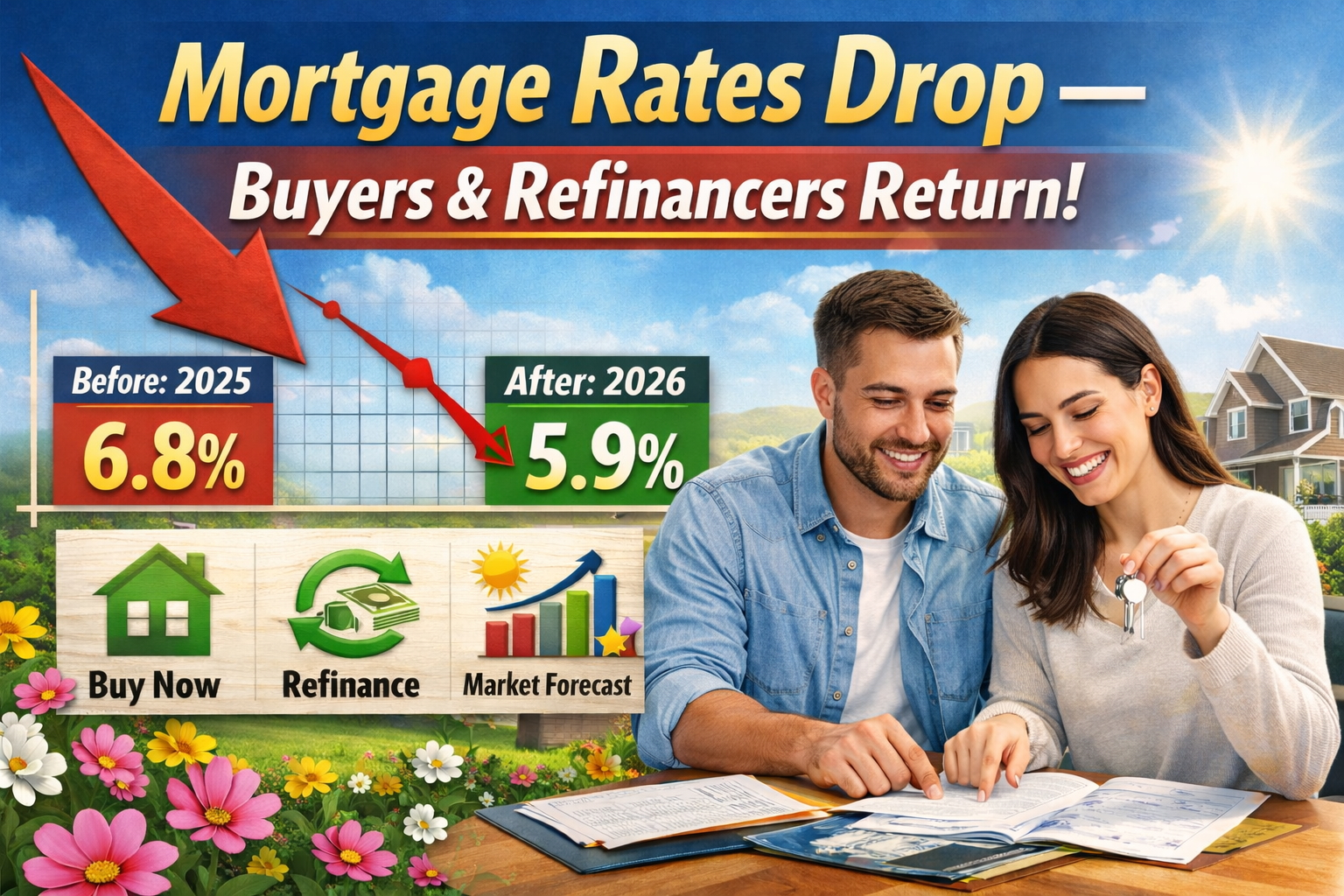 Lower Mortgage Rates Draw Buyers and Refinancers Back to the Market (2026 Housing Update)