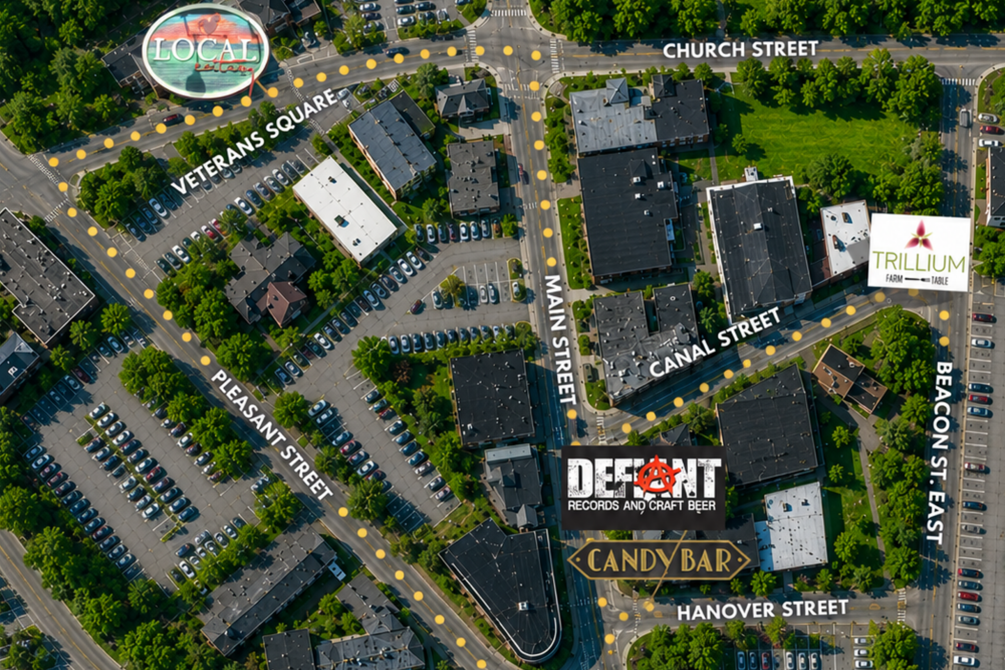 Laconia's New Social District: Why Downtown Just Became One of the Most Exciting Places to Spend a Summer Afternoon header image.