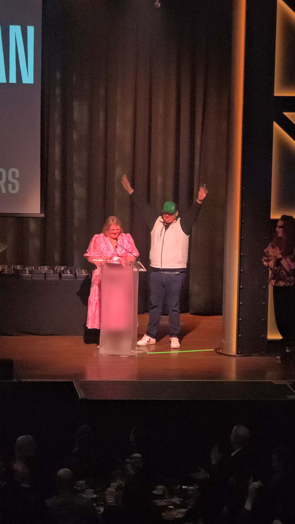 Sarah and William Huffman at the TCRP Realtor Choice Awards, March 2026.