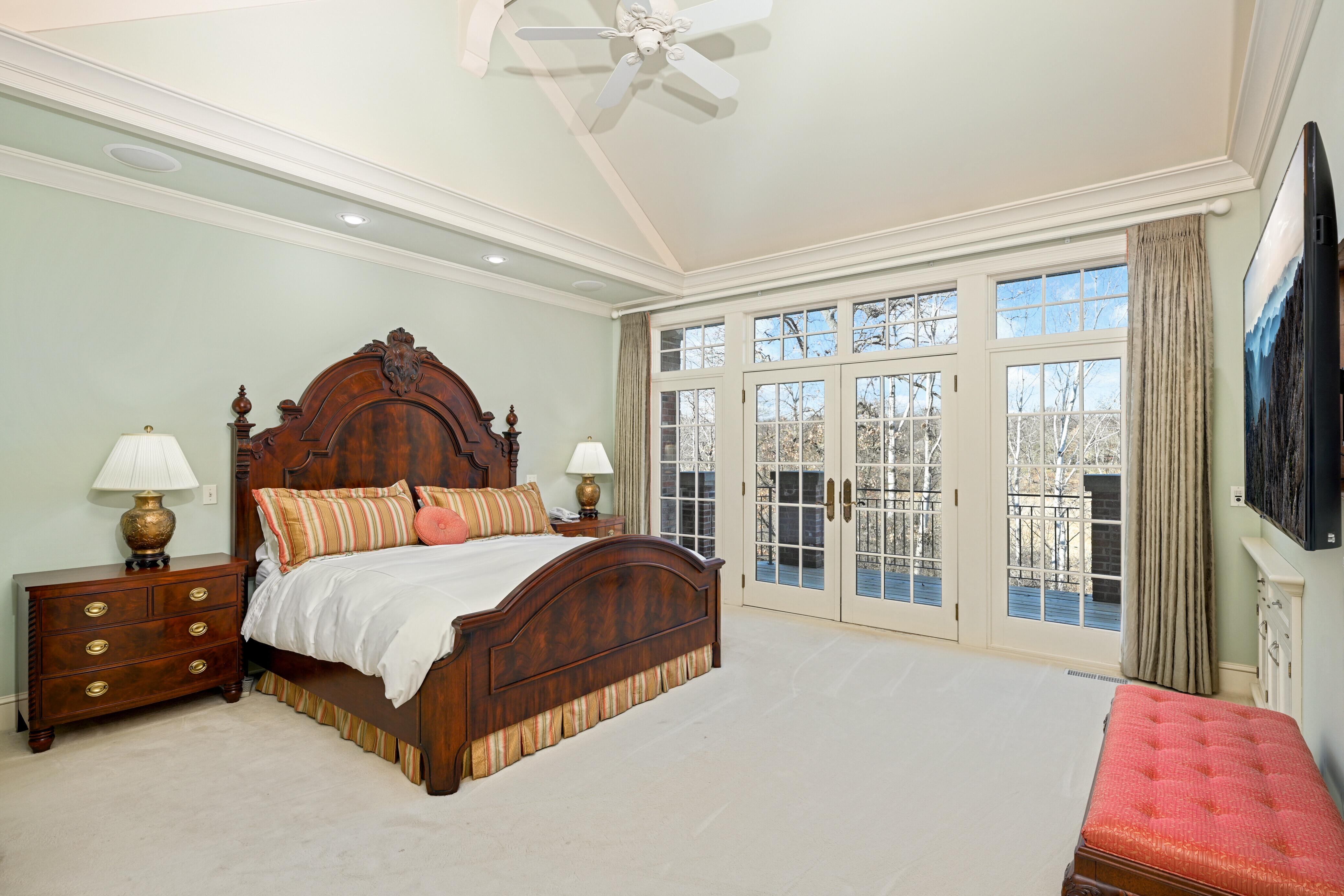 Bedroom in luxury Minnesota home