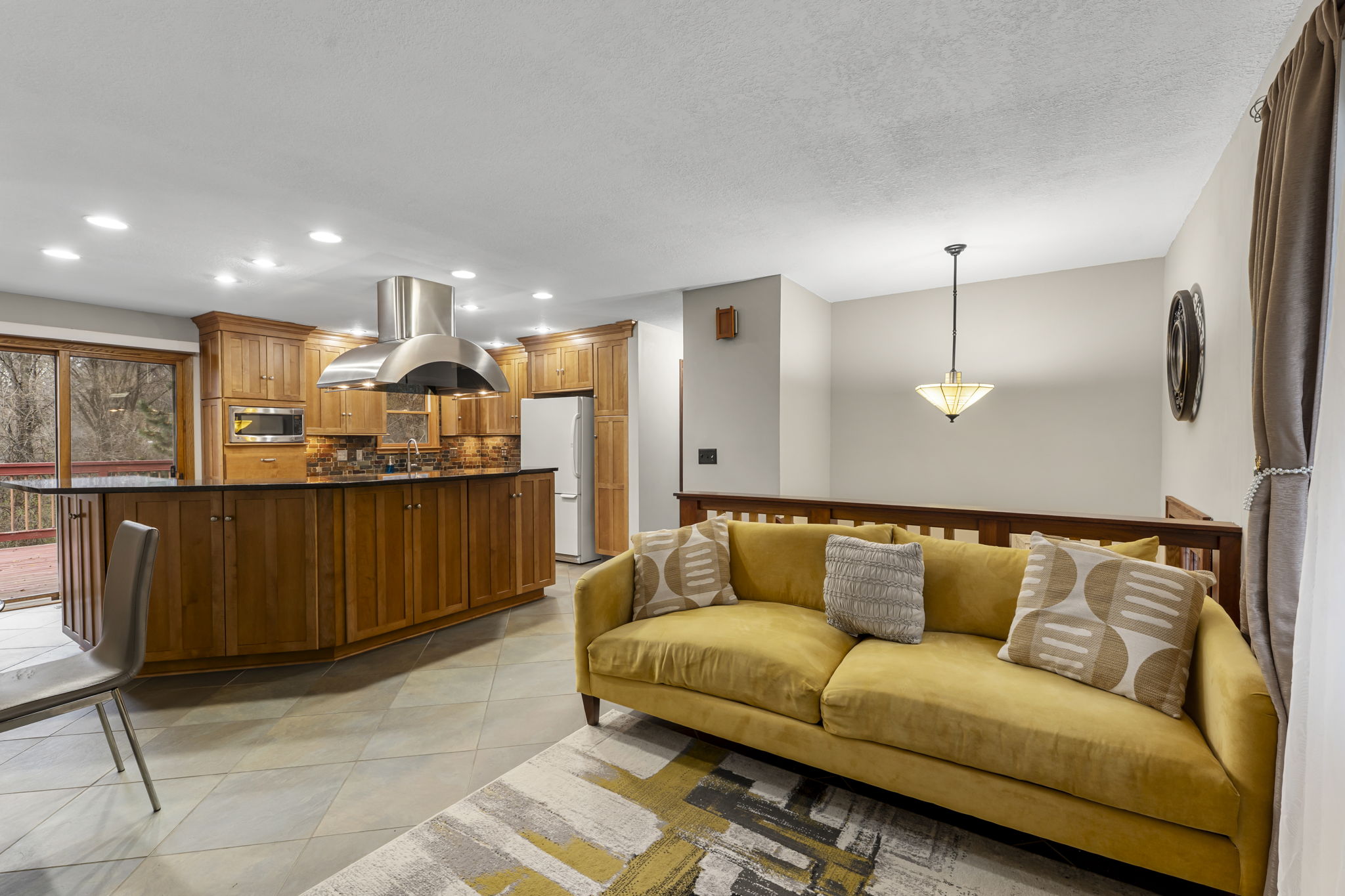 Living room and kitchen in Minnesota