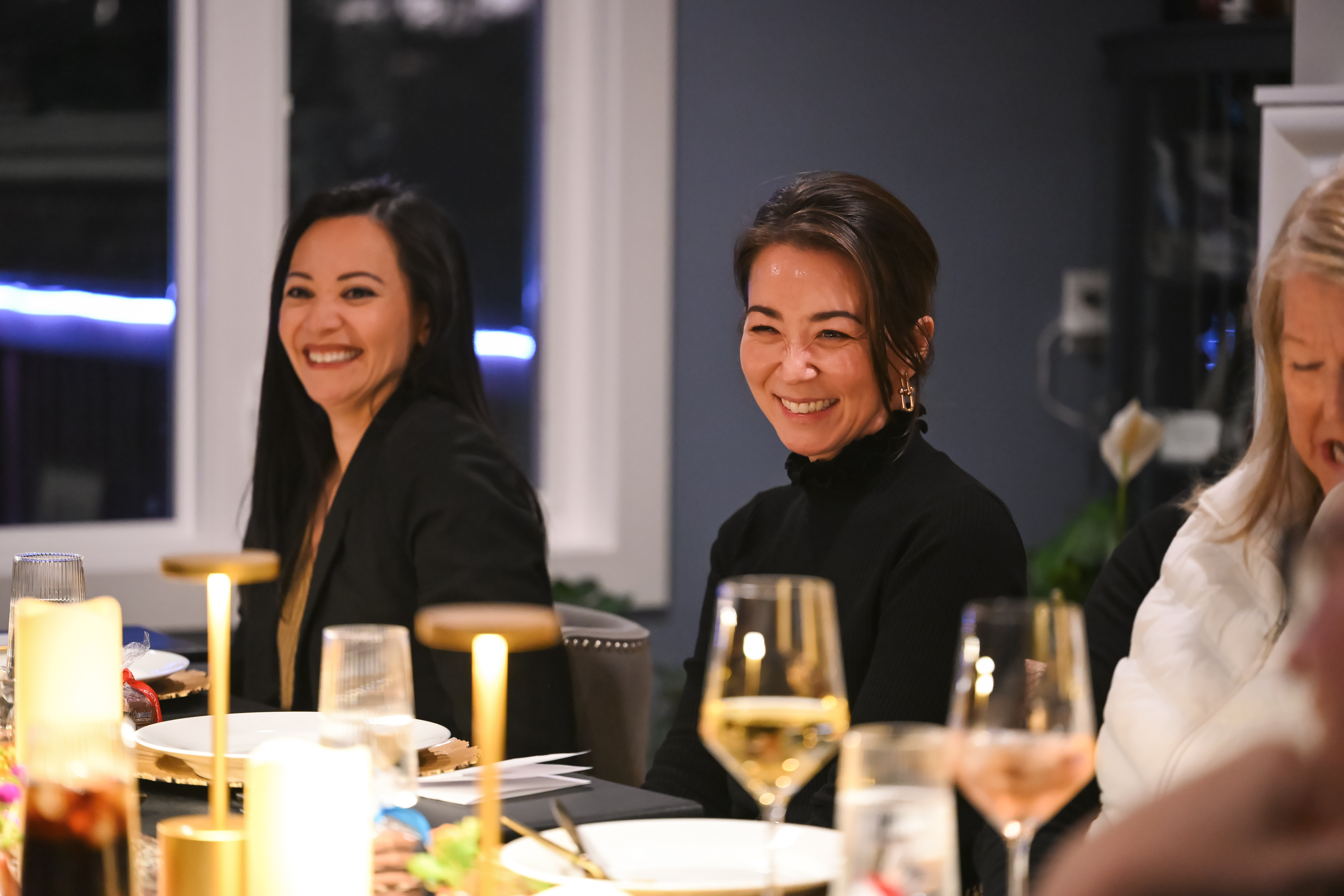 RE/MAX Results members sharing dinner.