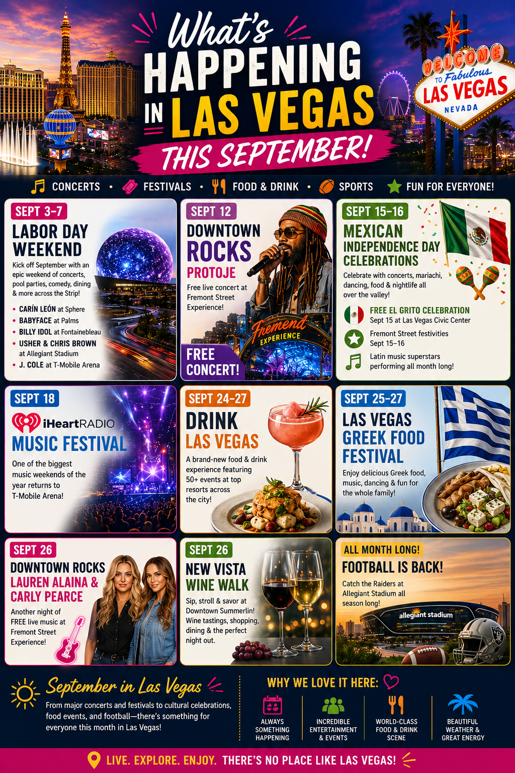 Things to Do in Las Vegas September 2026 | Events & Local Guide header image.