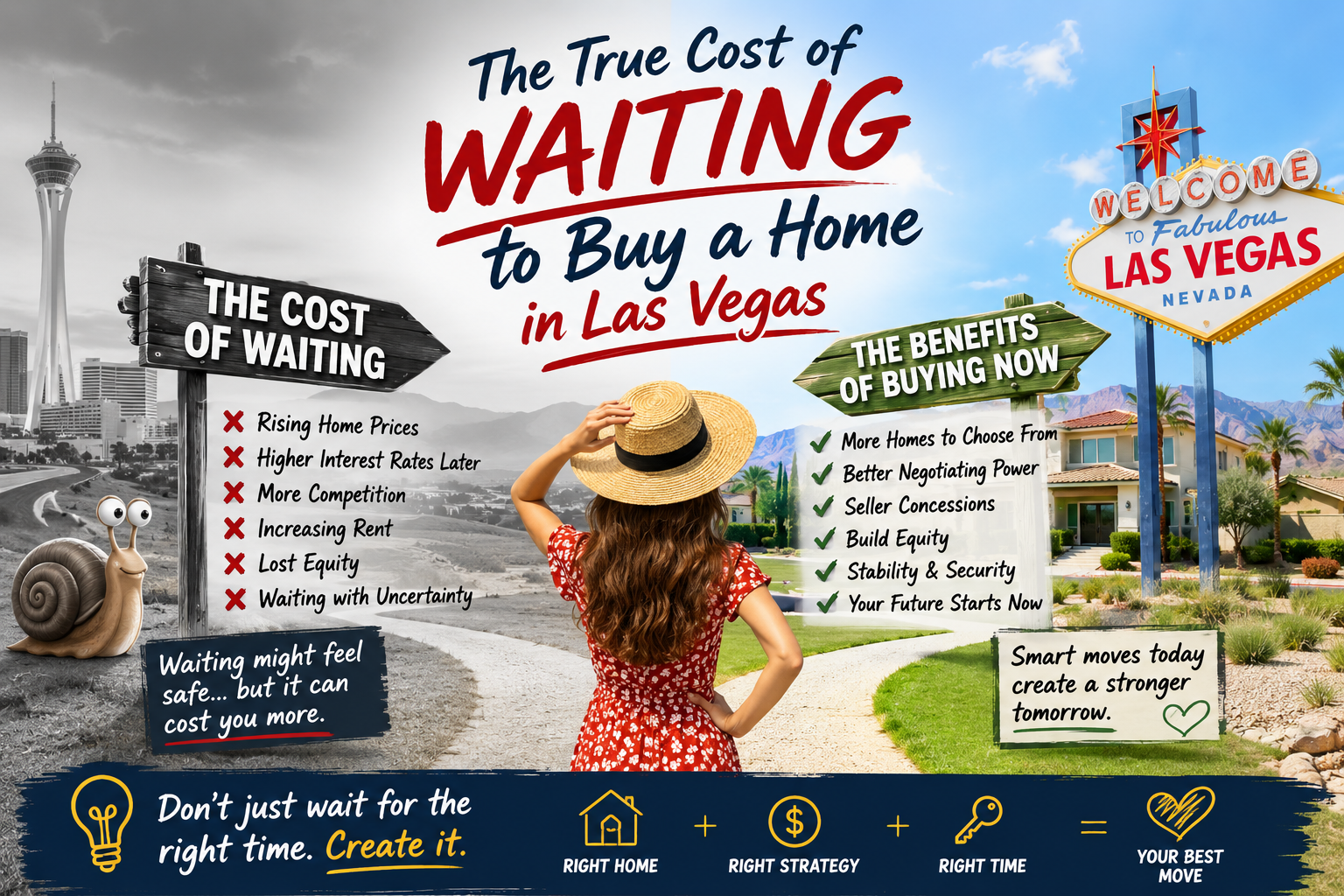The True Cost of Waiting to Buy a Home in Las Vegas header image.