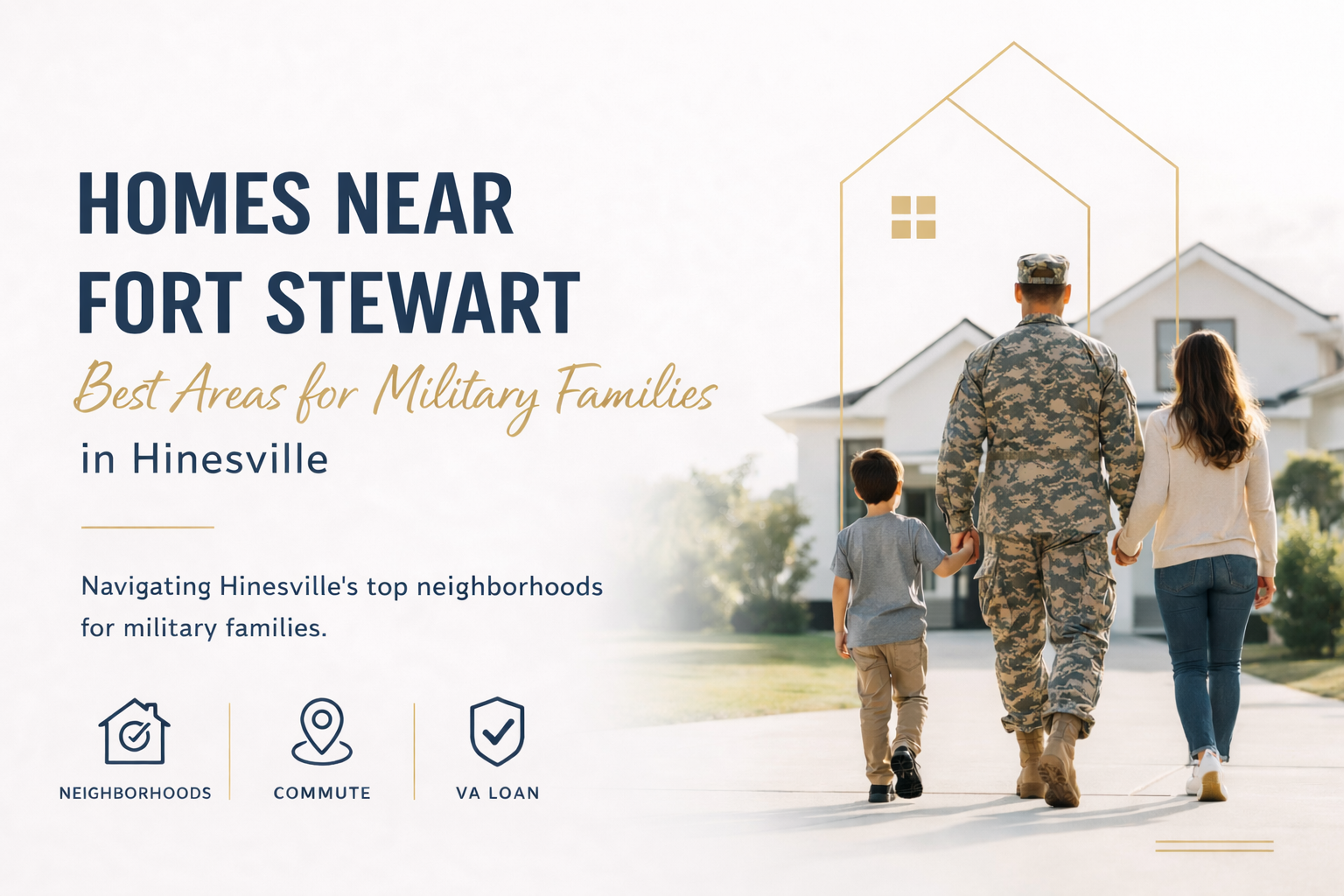 Homes Near Fort Stewart: Best Areas for Military Families in Hinesville header image.