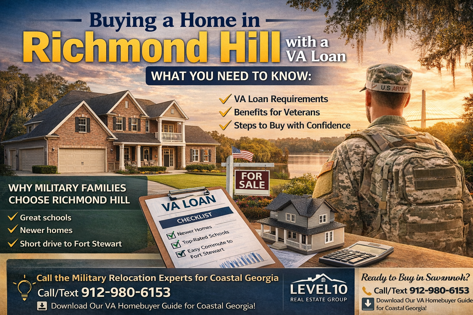 Buying a Home in Richmond Hill with a VA Loan: What You Need to Know header image.