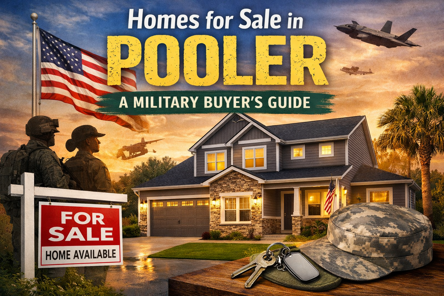 Homes for Sale in Pooler: A Military Buyer’s Guide header image.