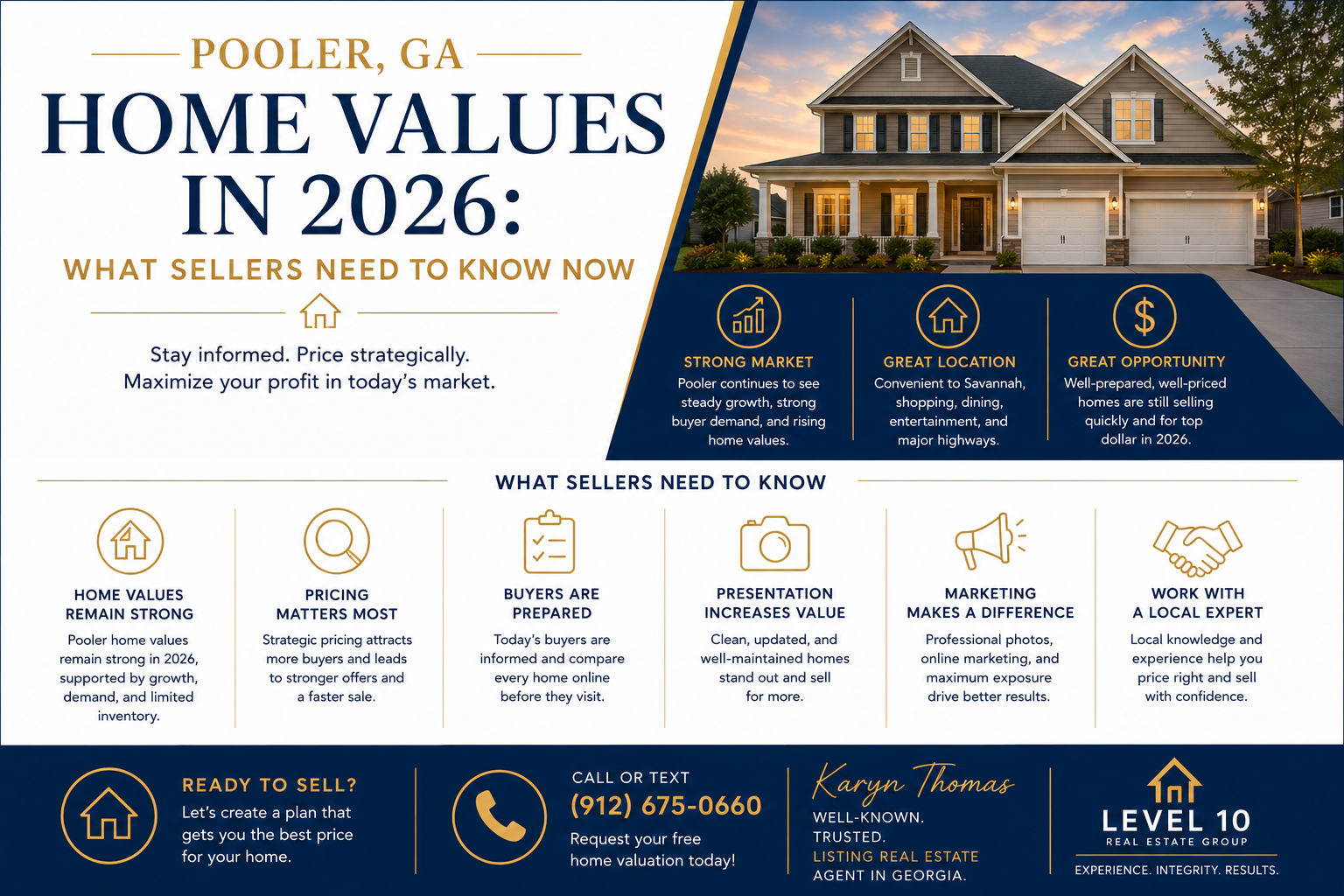 Pooler GA Home Values in 2026: What Sellers Need to Know Now header image.