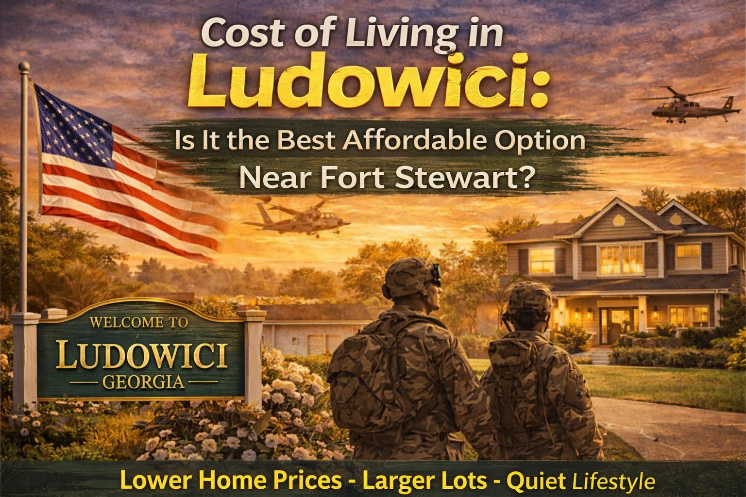 Cost of Living in Ludowici: Is It the Best Affordable Option Near Fort Stewart? header image.