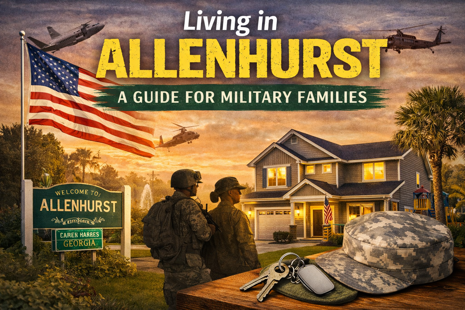 Living in Allenhurst: A Guide for Military Families header image.